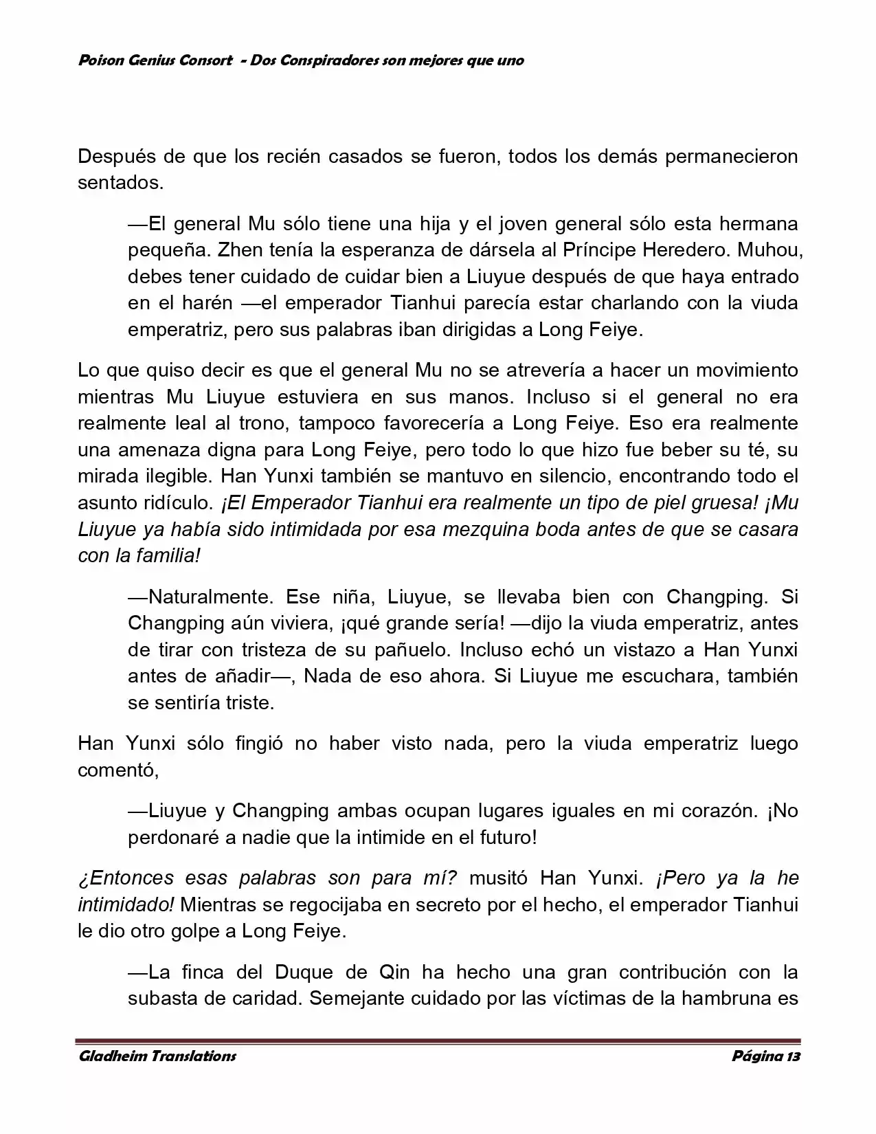 Poison Genious Consort (Novela) - Capítulo 349 - Página 13 - LectorTMOo