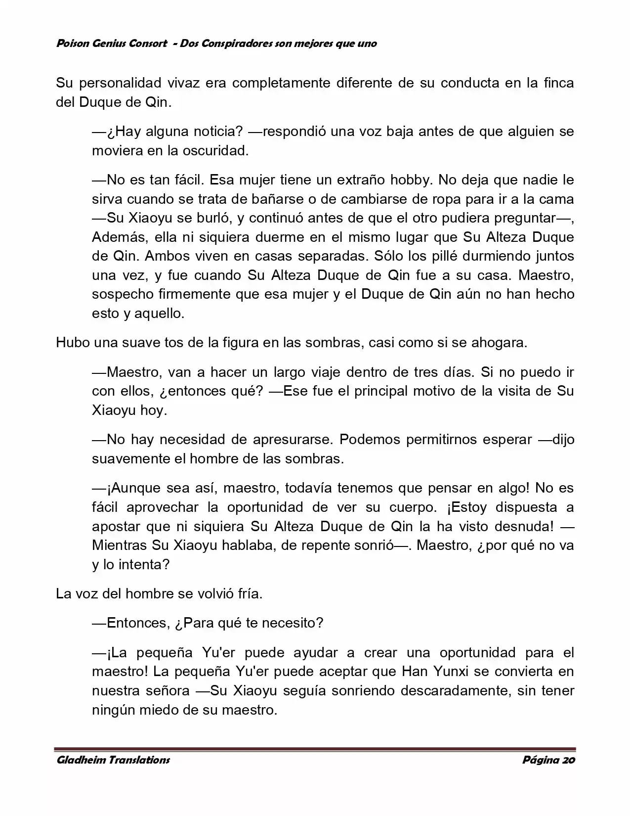 Poison Genious Consort (Novela) - Capítulo 349 - Página 20 - LectorTMOo