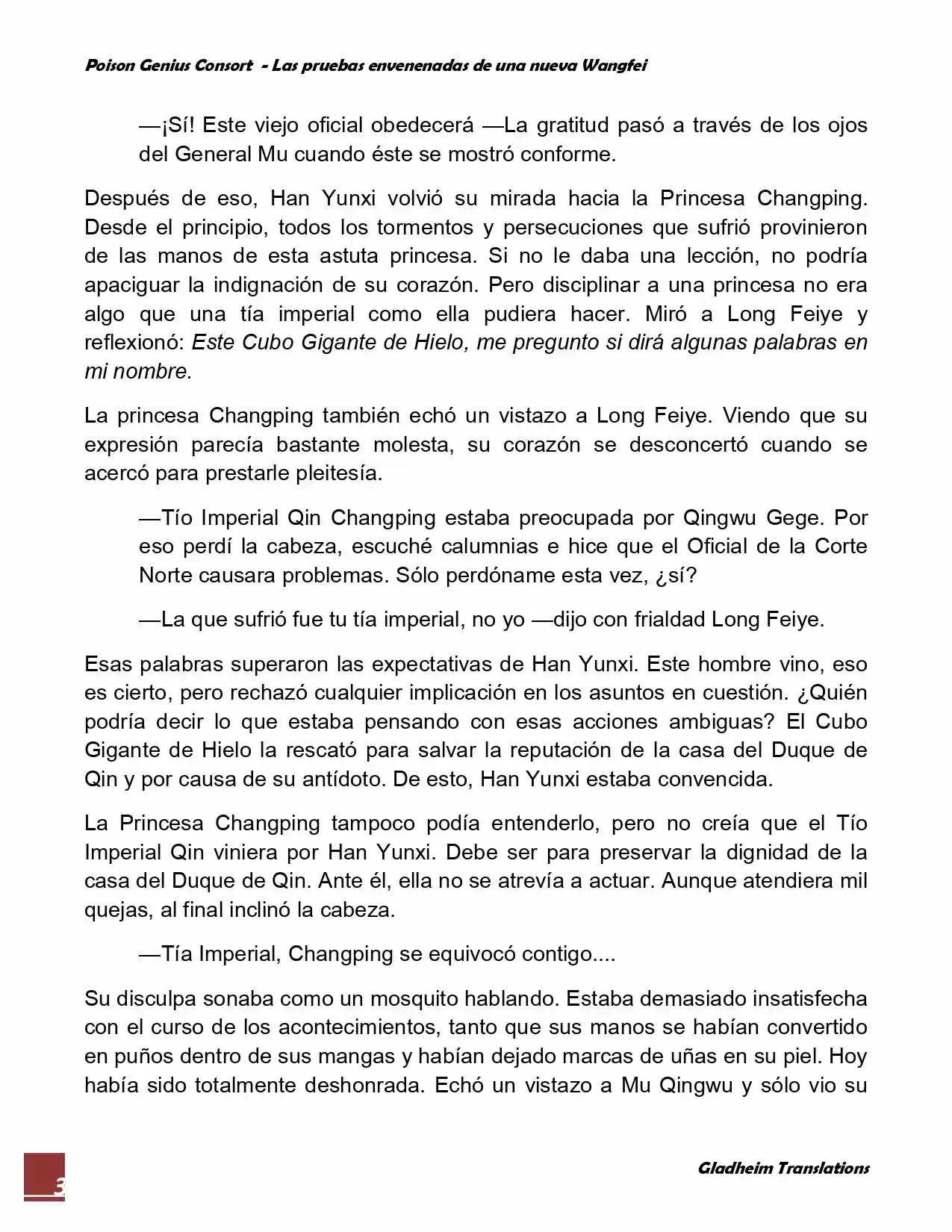 Poison Genious Consort (Novela) - Capítulo 35 - Página 3 - LectorTMOo