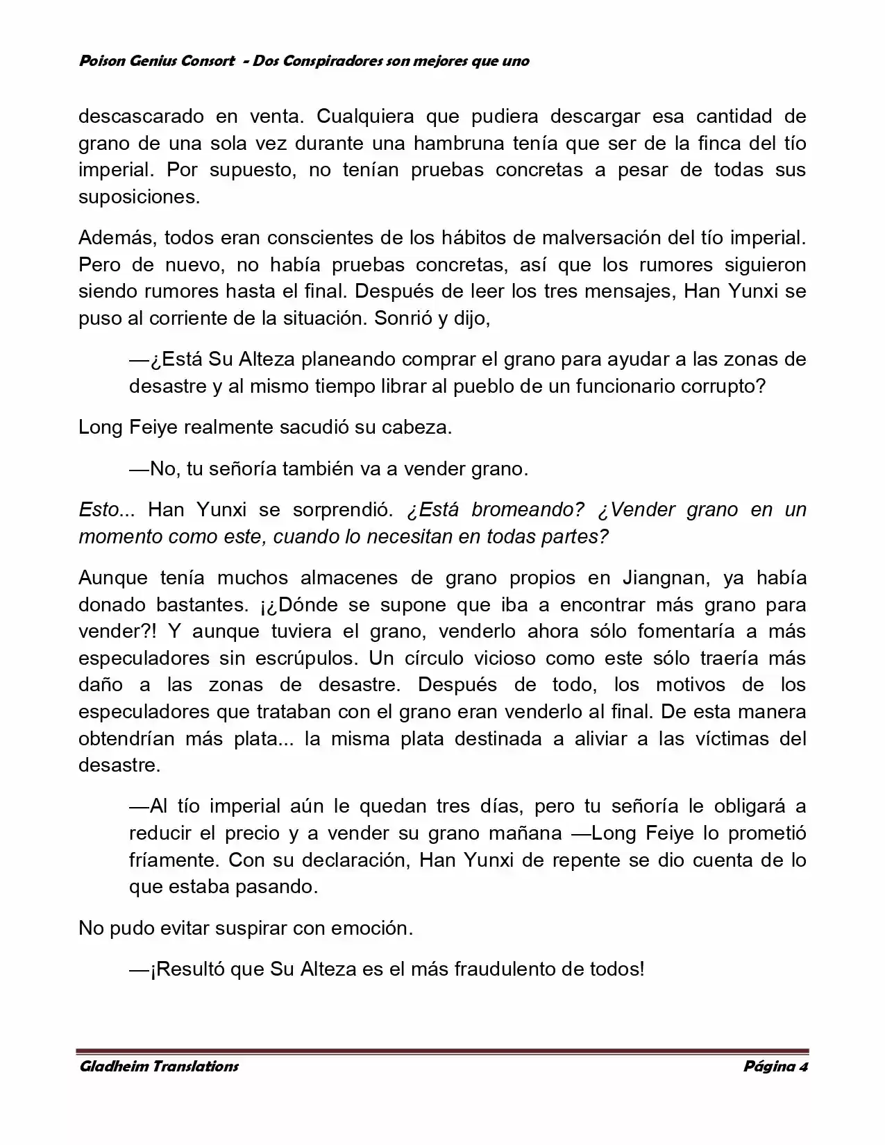 Poison Genious Consort (Novela) - Capítulo 350 - Página 4 - LectorTMOo