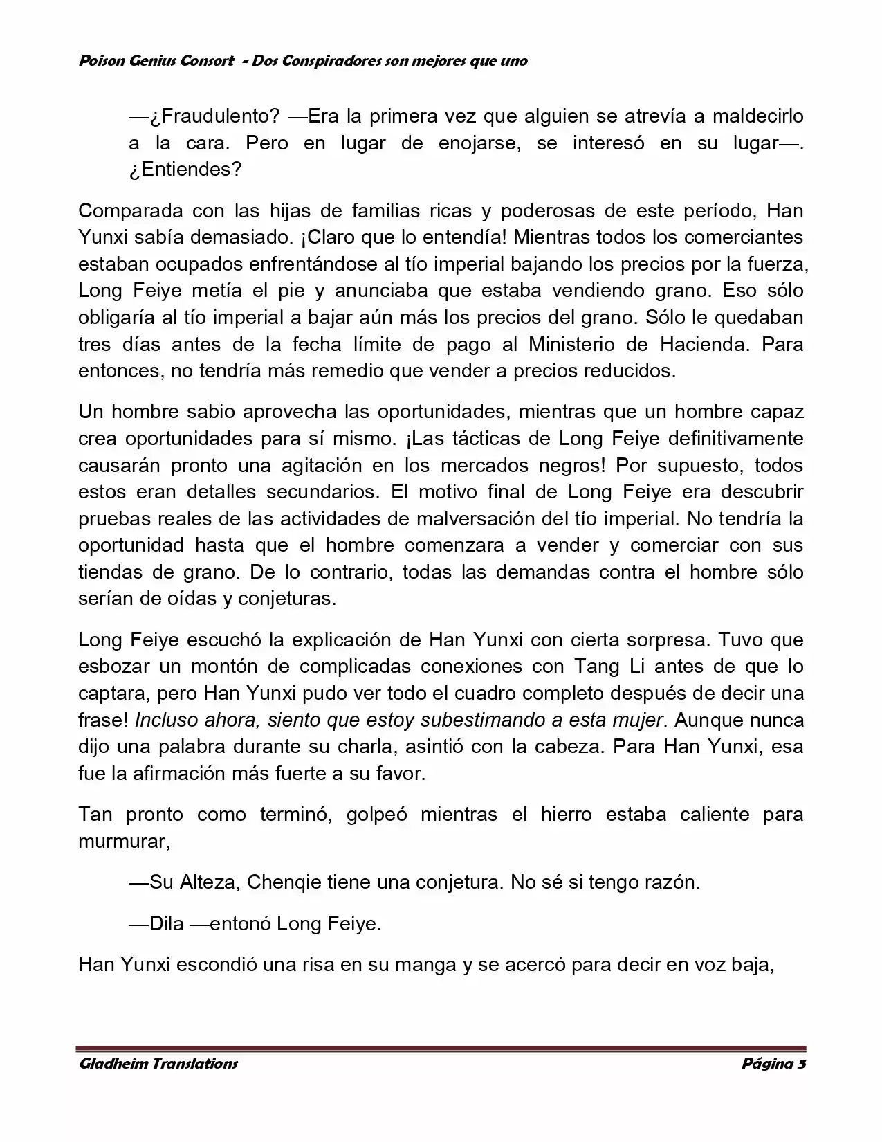 Poison Genious Consort (Novela) - Capítulo 350 - Página 5 - LectorTMOo