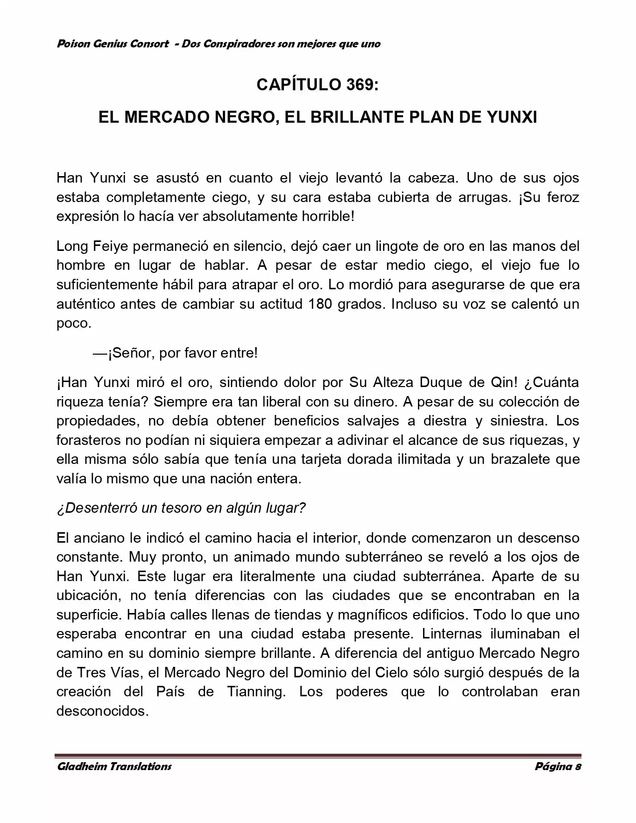 Poison Genious Consort (Novela) - Capítulo 350 - Página 8 - LectorTMOo