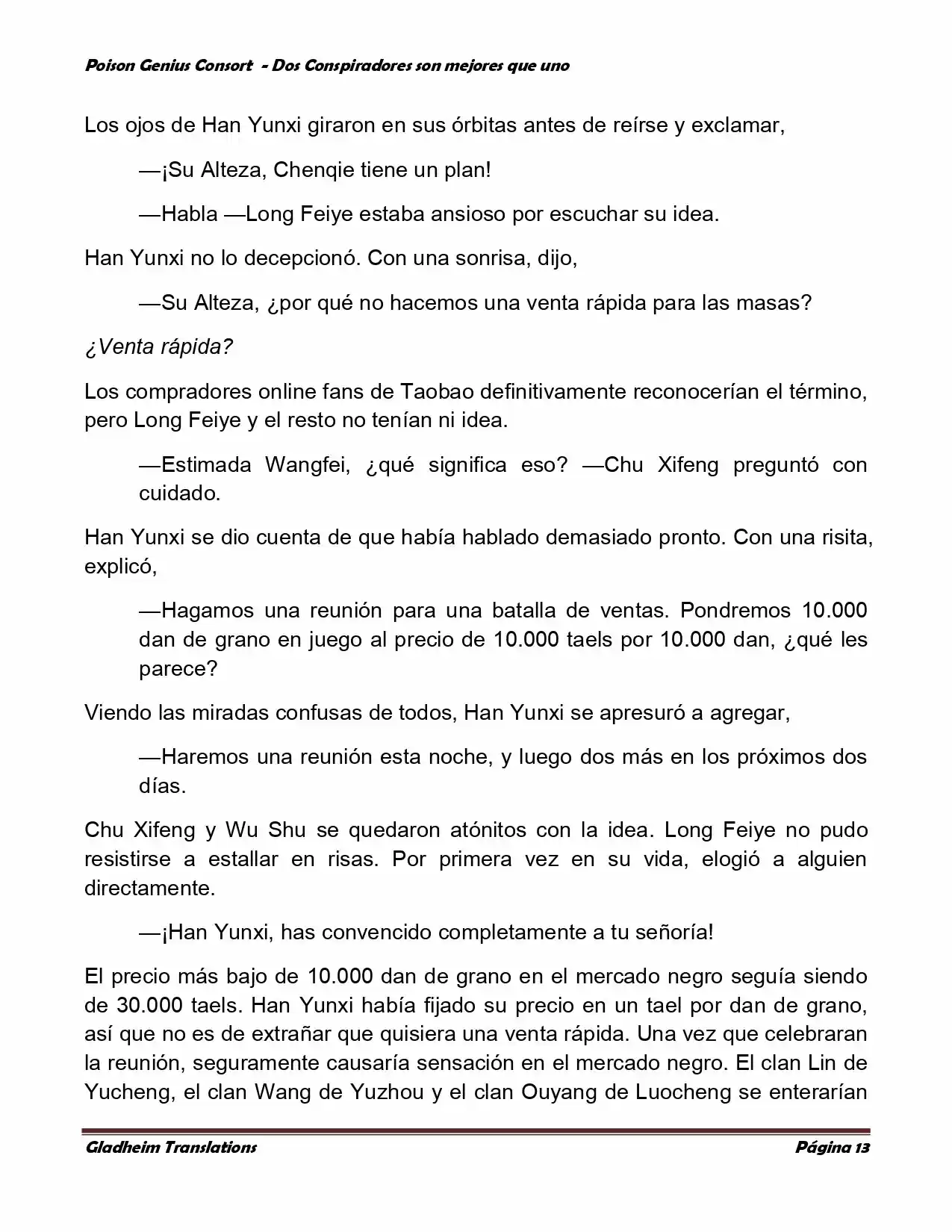 Poison Genious Consort (Novela) - Capítulo 350 - Página 13 - LectorTMOo