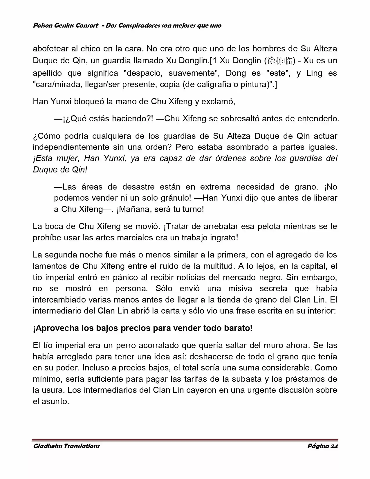 Poison Genious Consort (Novela) - Capítulo 350 - Página 24 - LectorTMOo