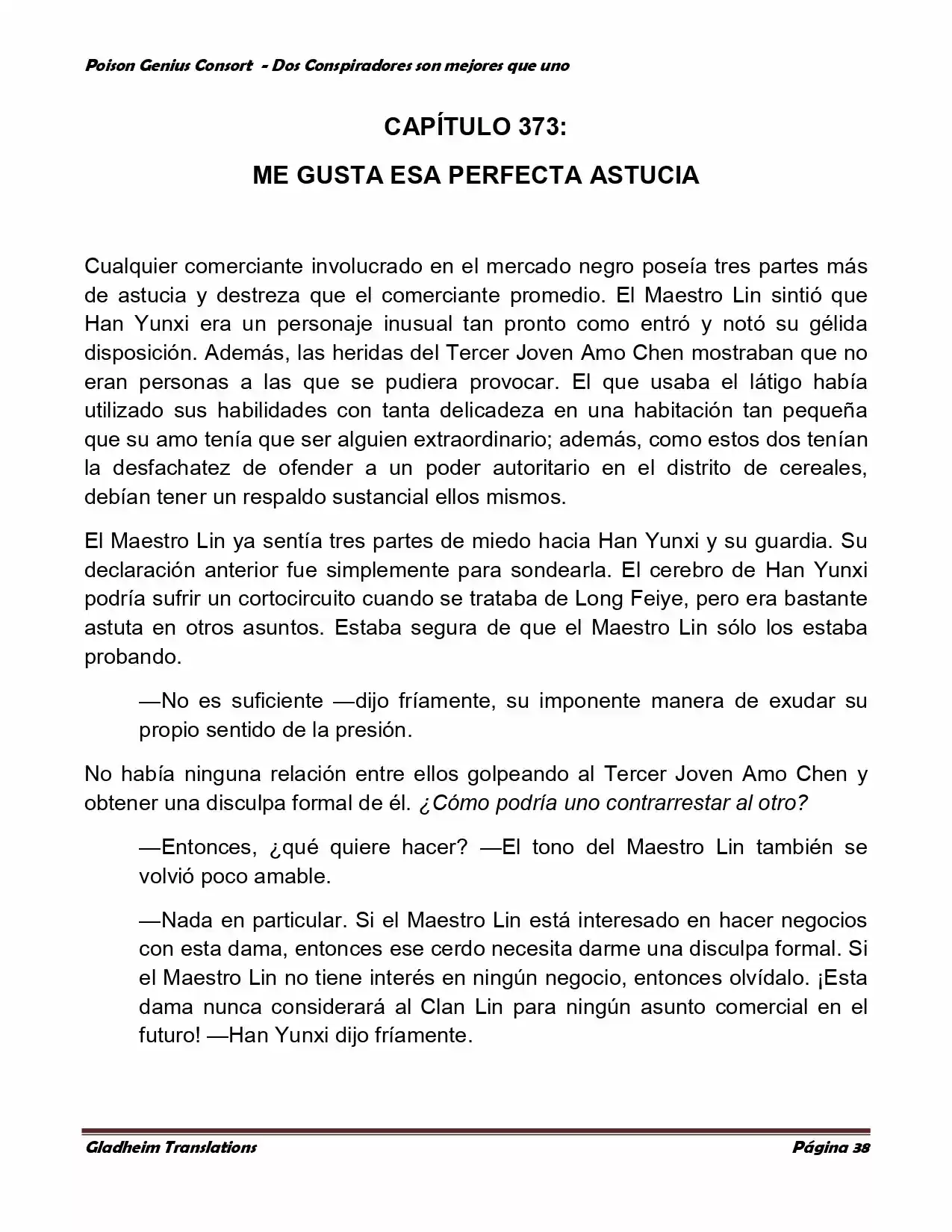 Poison Genious Consort (Novela) - Capítulo 350 - Página 37 - LectorTMOo