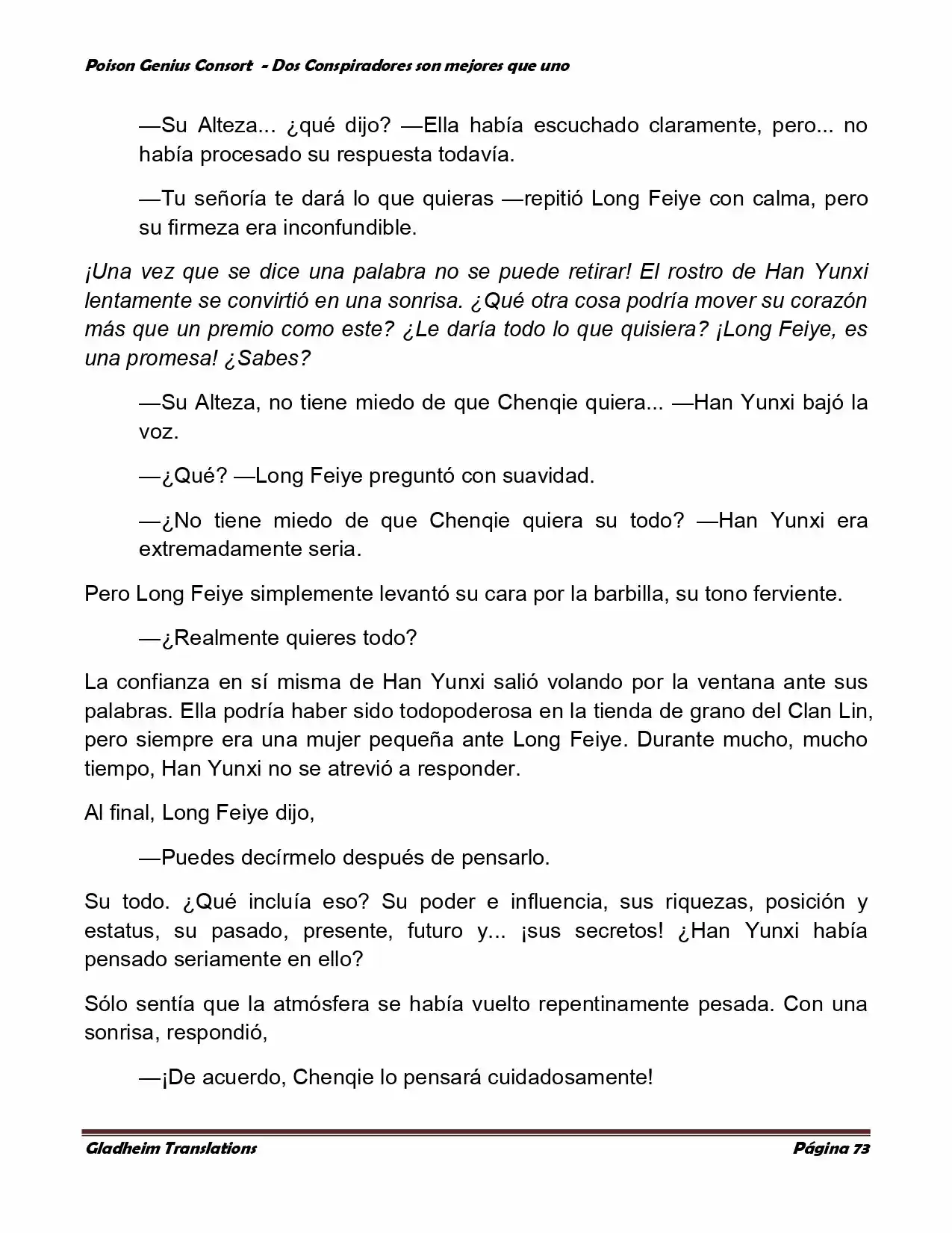 Poison Genious Consort (Novela) - Capítulo 350 - Página 71 - LectorTMOo
