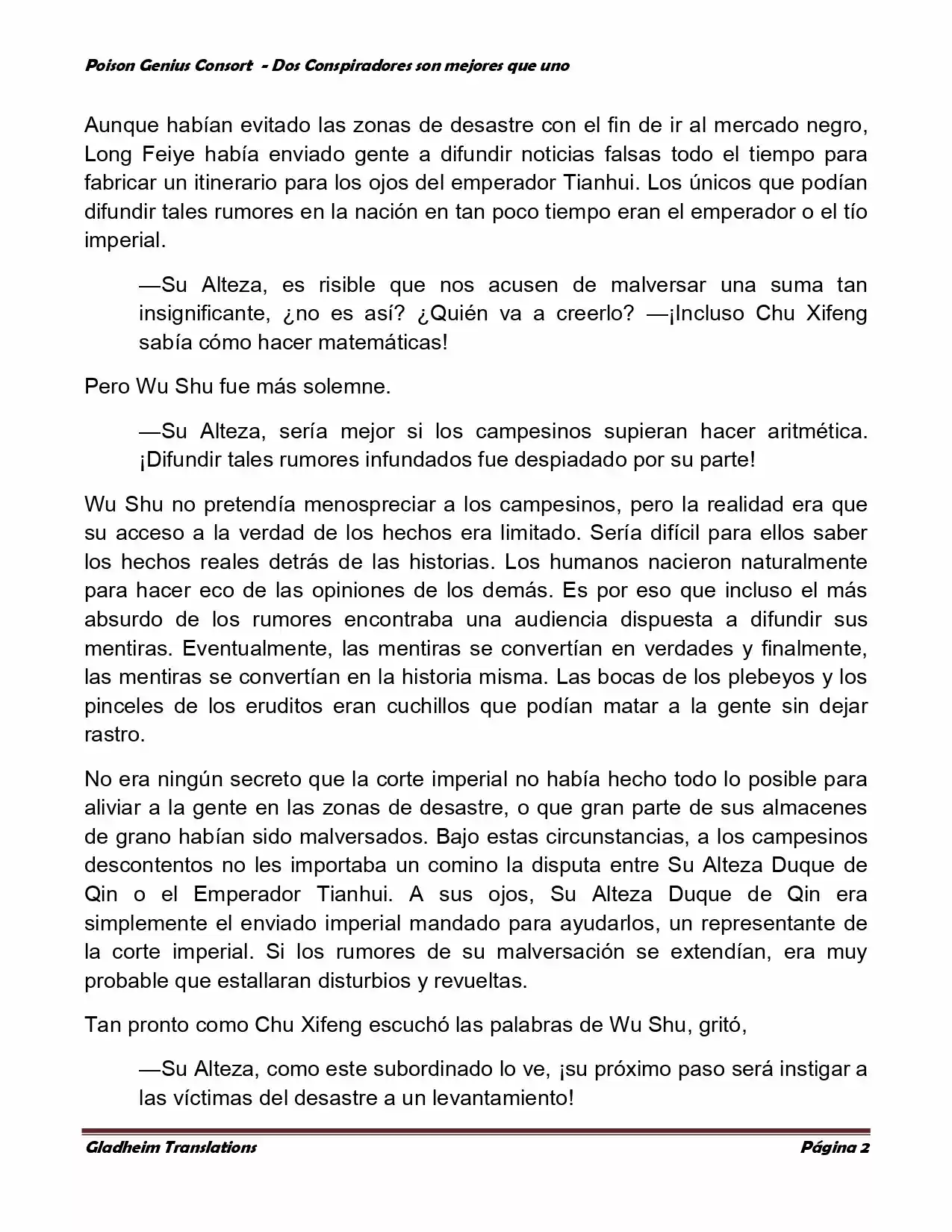 Poison Genious Consort (Novela) - Capítulo 351 - Página 2 - LectorTMOo