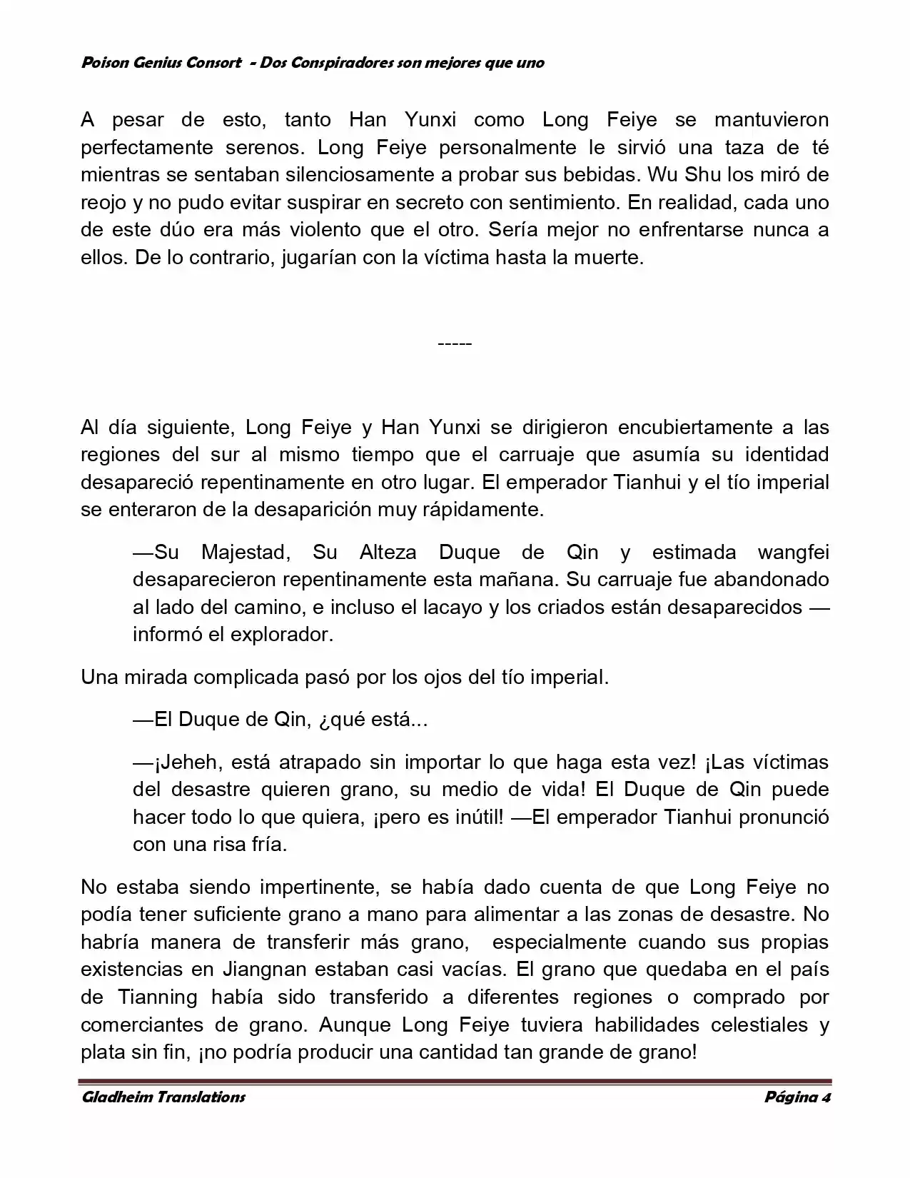 Poison Genious Consort (Novela) - Capítulo 351 - Página 4 - LectorTMOo