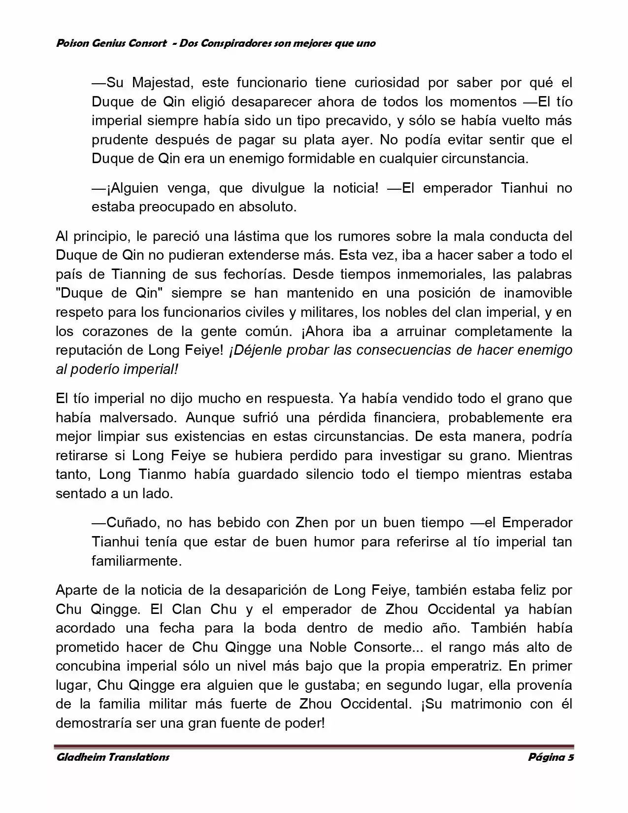 Poison Genious Consort (Novela) - Capítulo 351 - Página 5 - LectorTMOo