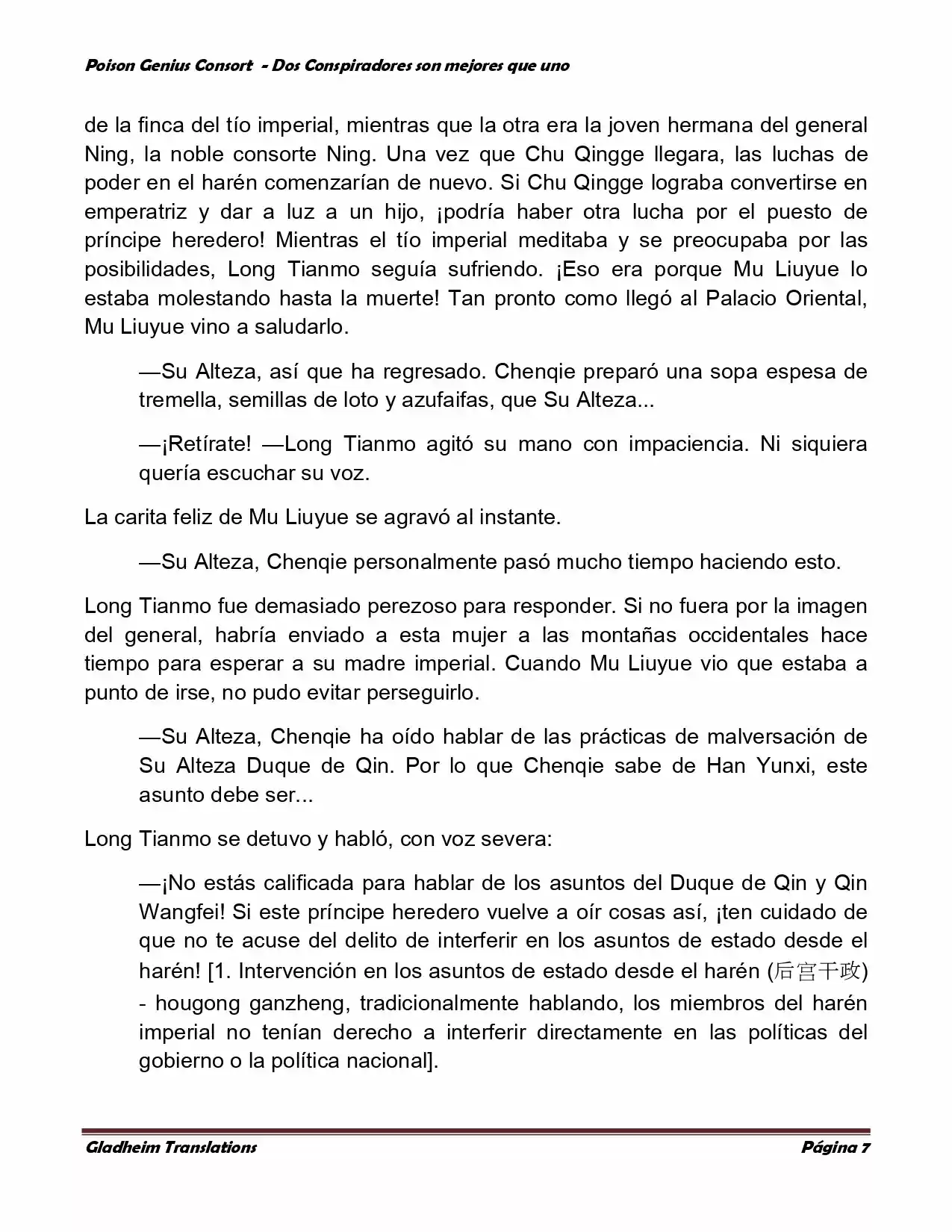 Poison Genious Consort (Novela) - Capítulo 351 - Página 7 - LectorTMOo
