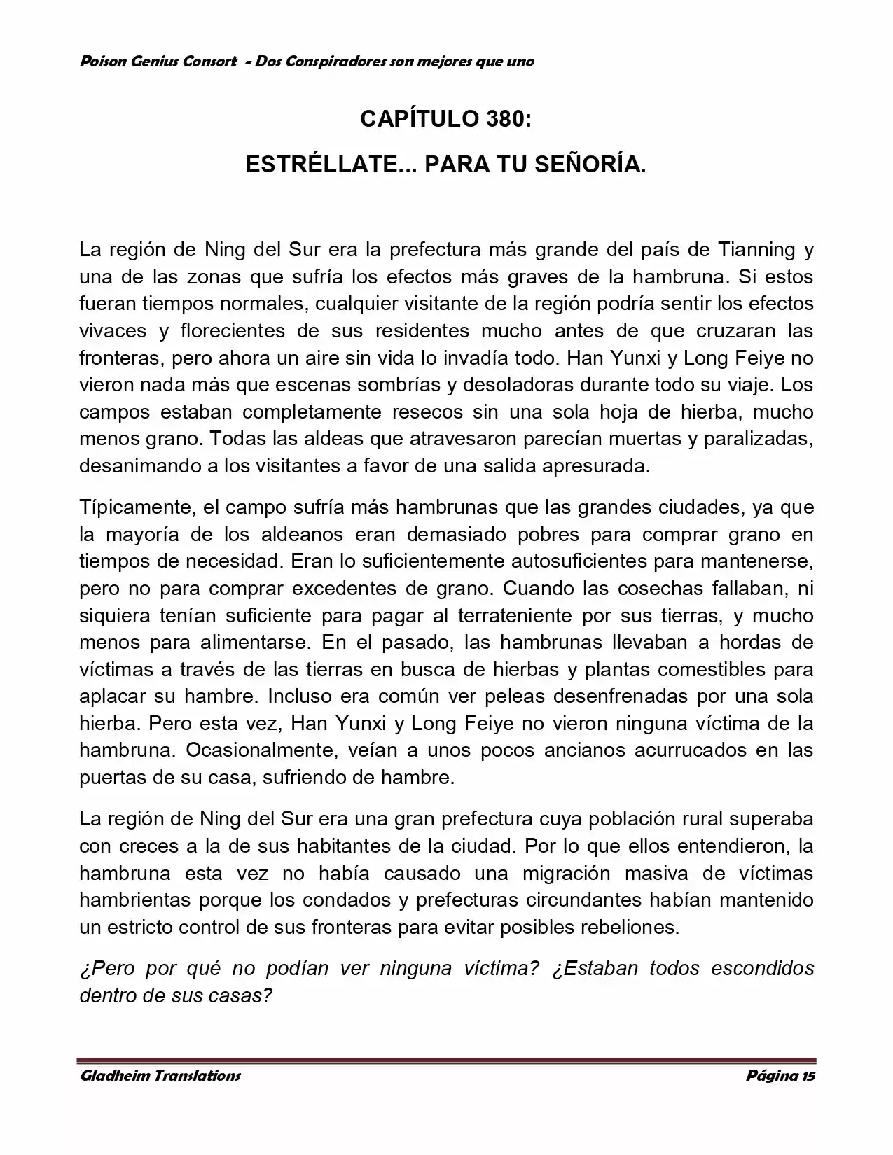 Poison Genious Consort (Novela) - Capítulo 351 - Página 14 - LectorTMOo