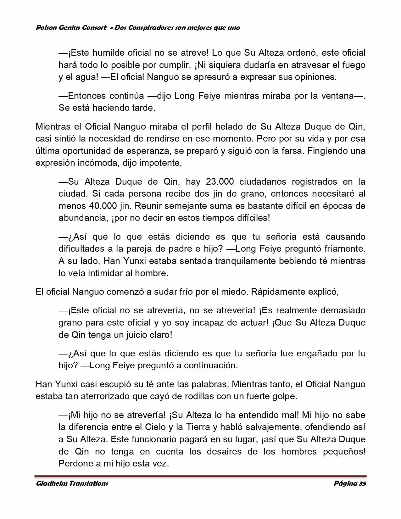 Poison Genious Consort (Novela) - Capítulo 351 - Página 33 - LectorTMOo
