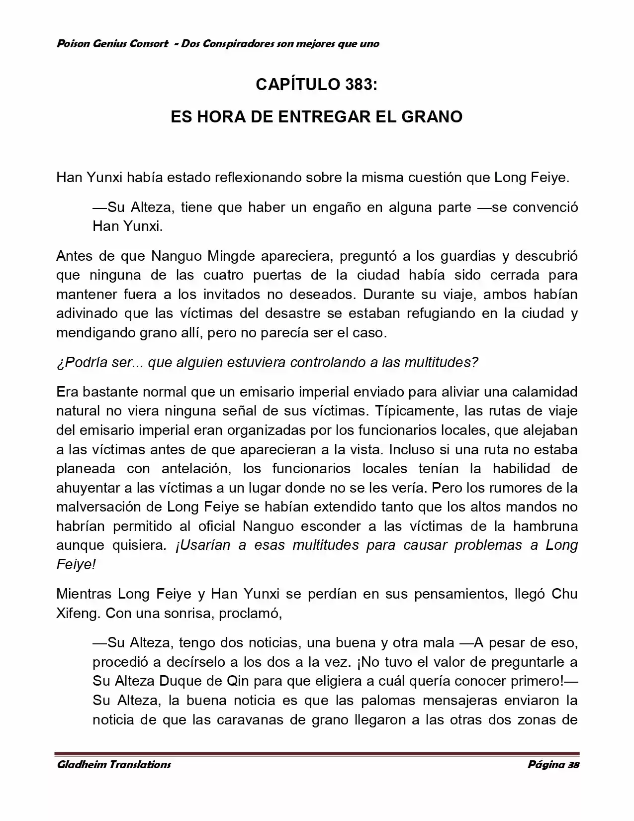 Poison Genious Consort (Novela) - Capítulo 351 - Página 36 - LectorTMOo