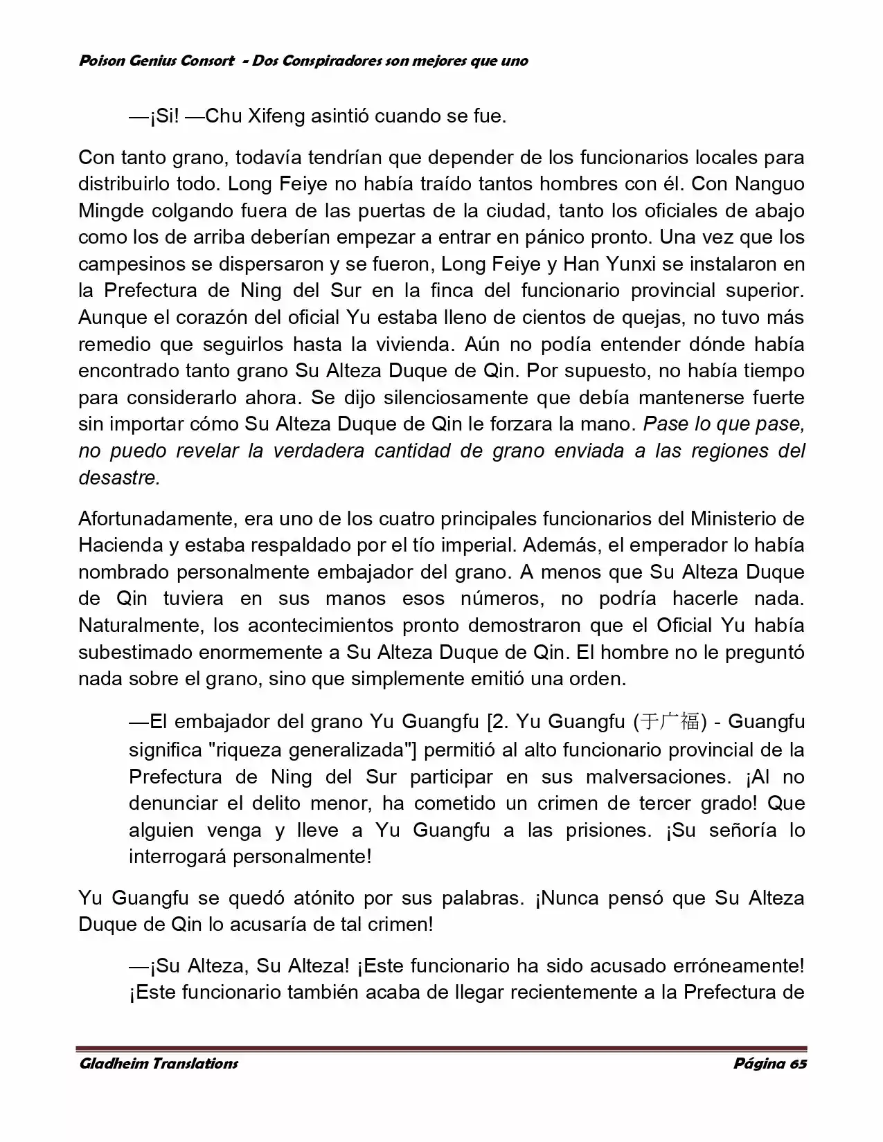 Poison Genious Consort (Novela) - Capítulo 351 - Página 62 - LectorTMOo