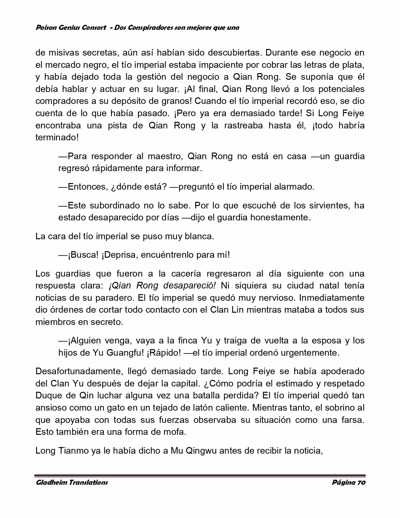 Poison Genious Consort (Novela) - Capítulo 351 - Página 67 - LectorTMOo