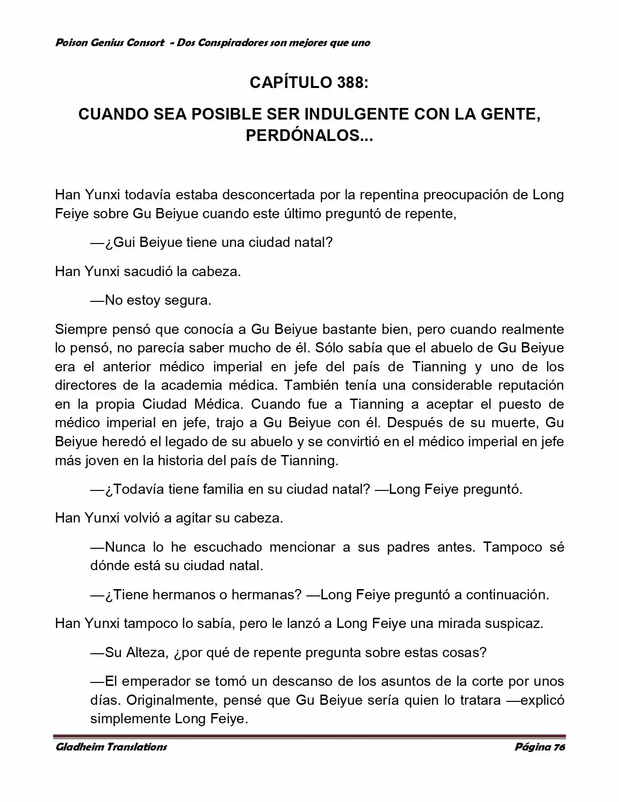 Poison Genious Consort (Novela) - Capítulo 351 - Página 72 - LectorTMOo