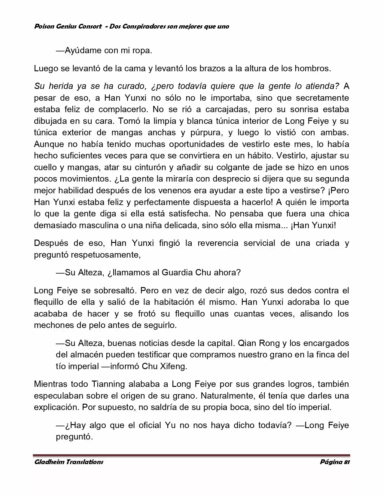 Poison Genious Consort (Novela) - Capítulo 351 - Página 77 - LectorTMOo