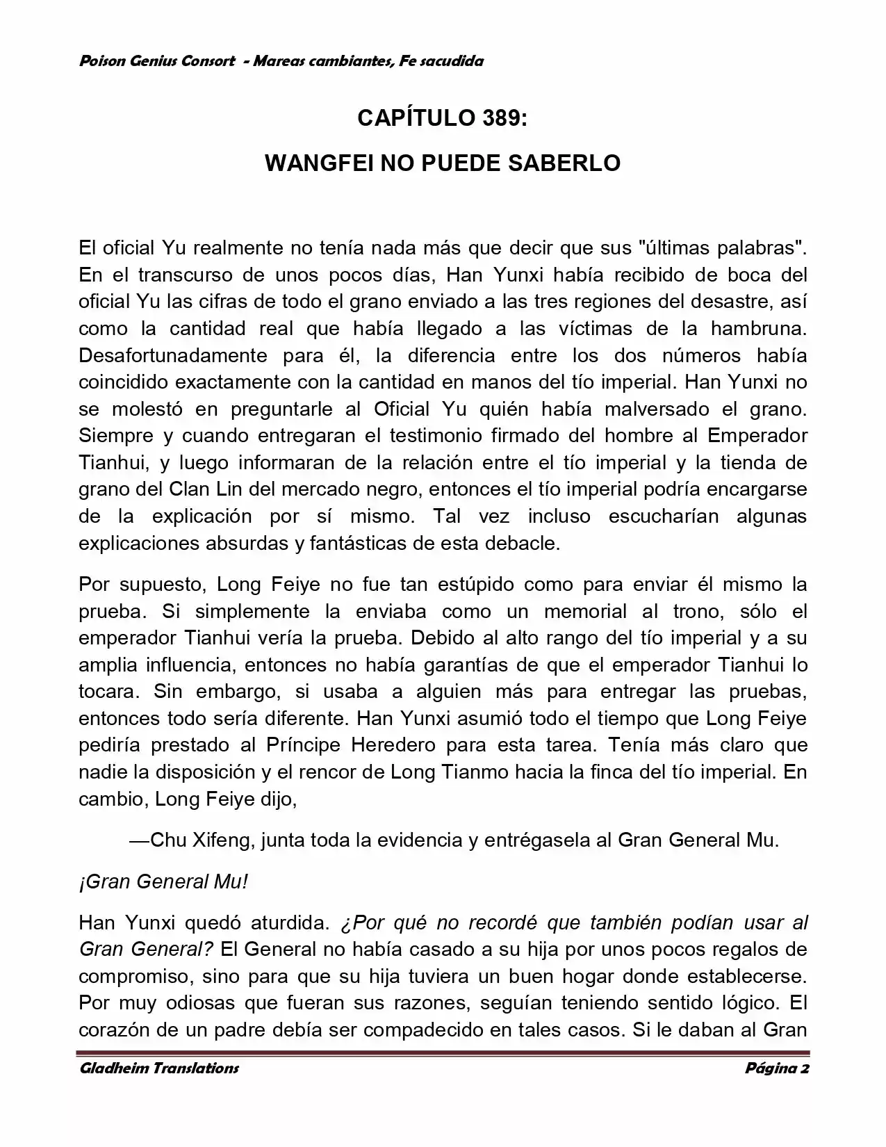 Poison Genious Consort (Novela) - Capítulo 352 - Página 2 - LectorTMOo