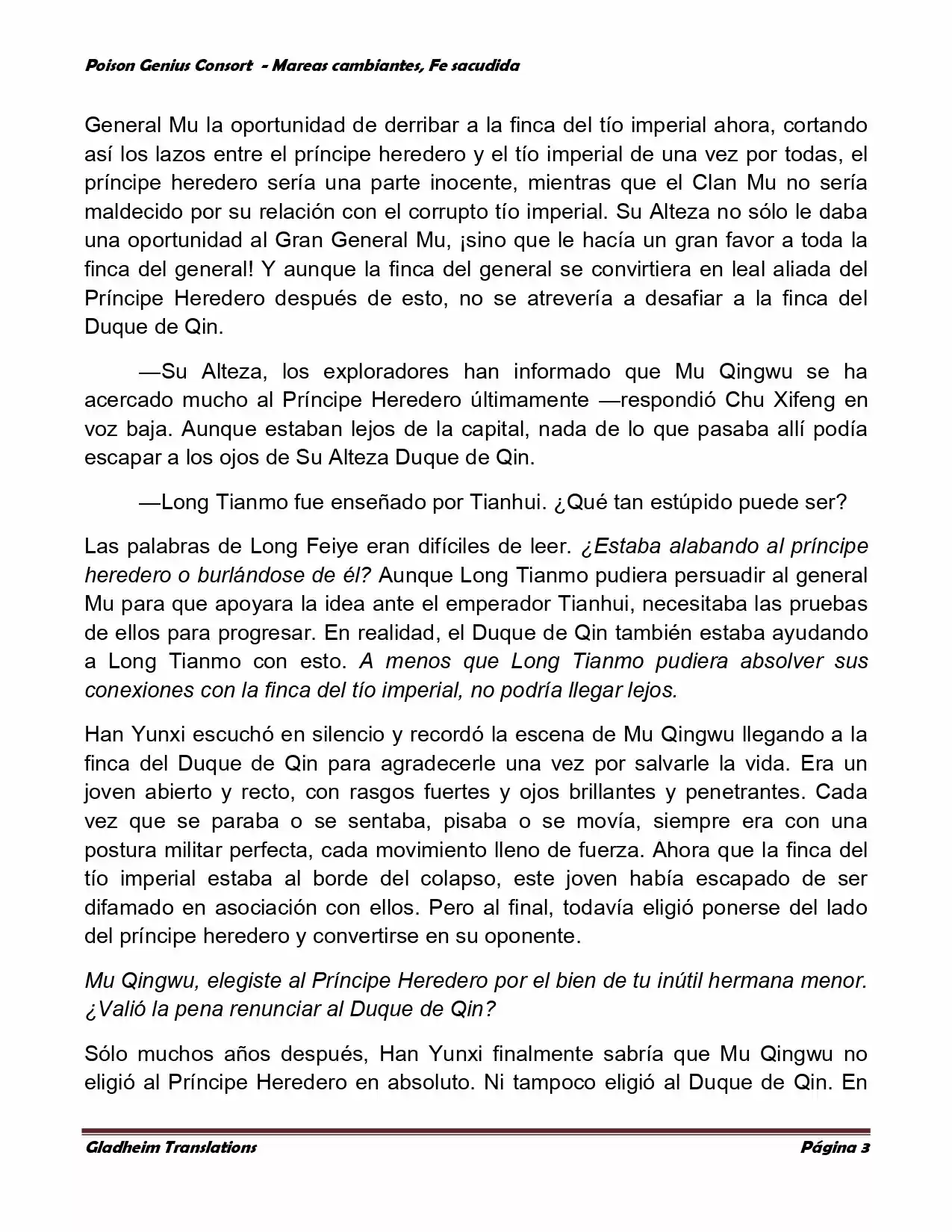 Poison Genious Consort (Novela) - Capítulo 352 - Página 3 - LectorTMOo