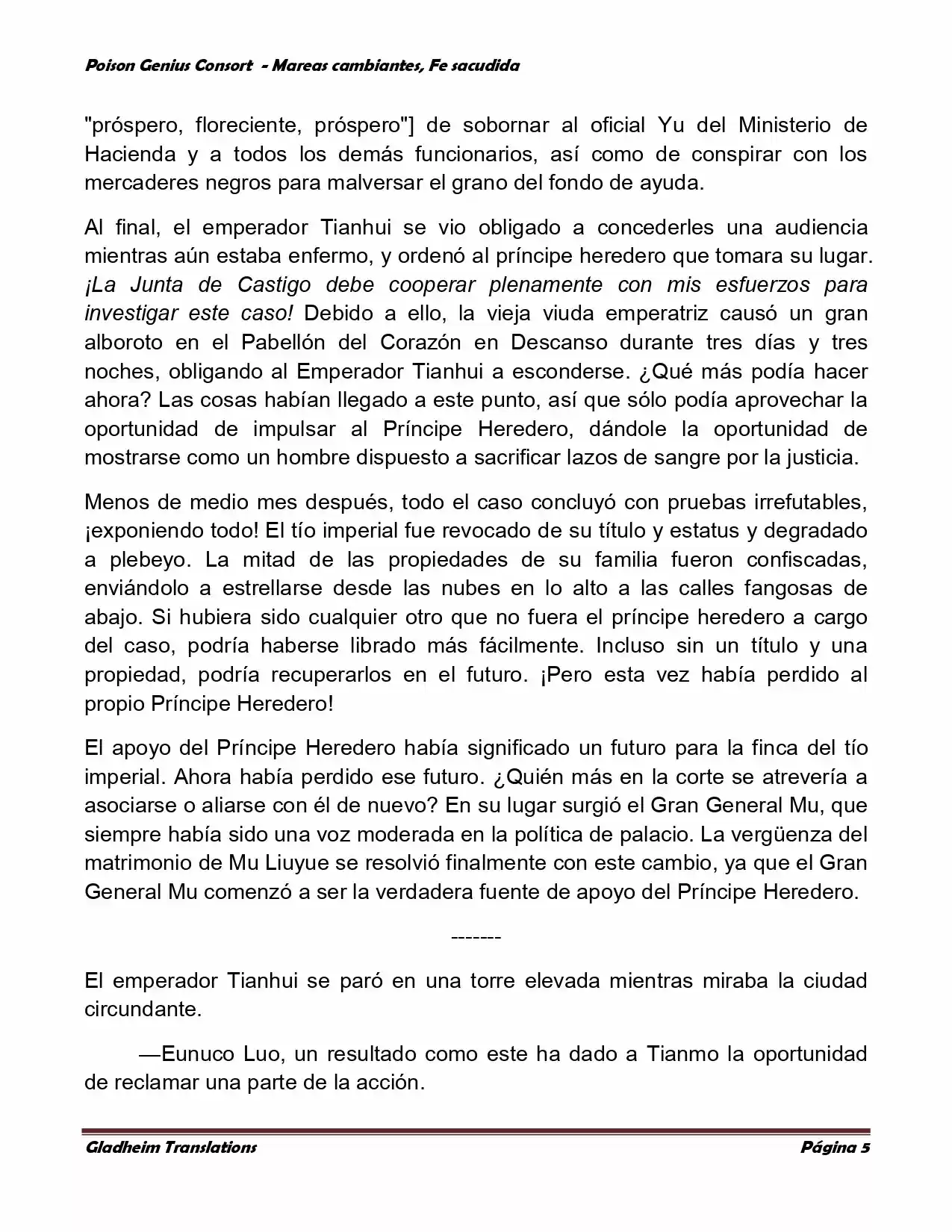 Poison Genious Consort (Novela) - Capítulo 352 - Página 5 - LectorTMOo