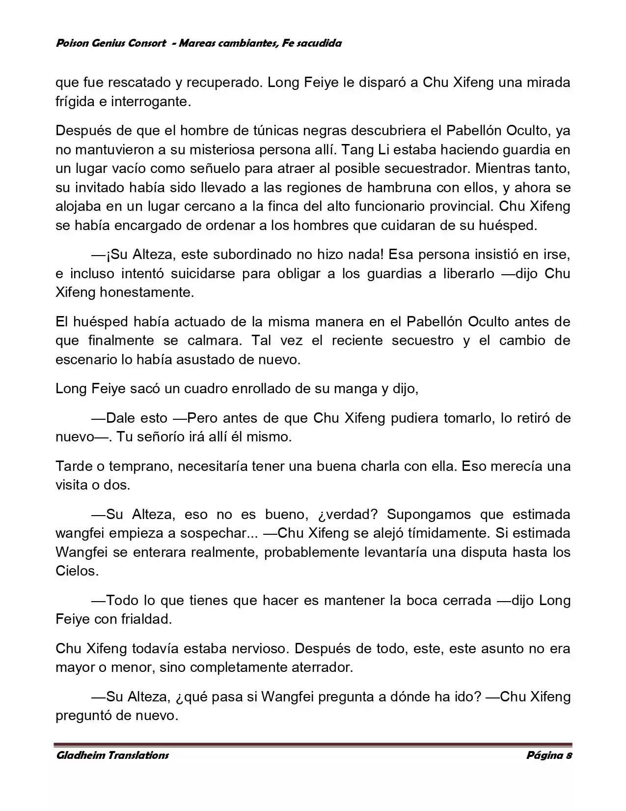 Poison Genious Consort (Novela) - Capítulo 352 - Página 8 - LectorTMOo