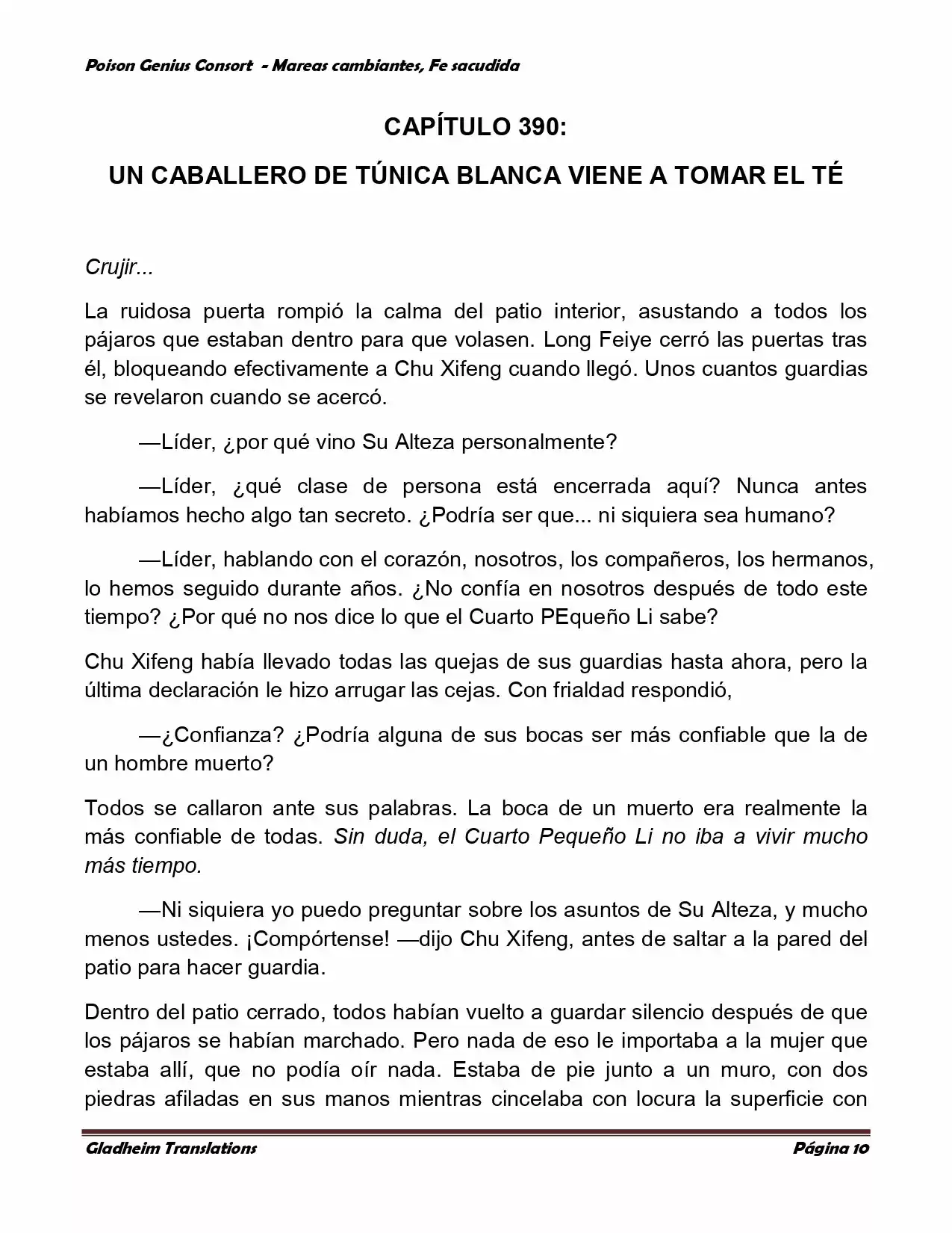 Poison Genious Consort (Novela) - Capítulo 352 - Página 10 - LectorTMOo