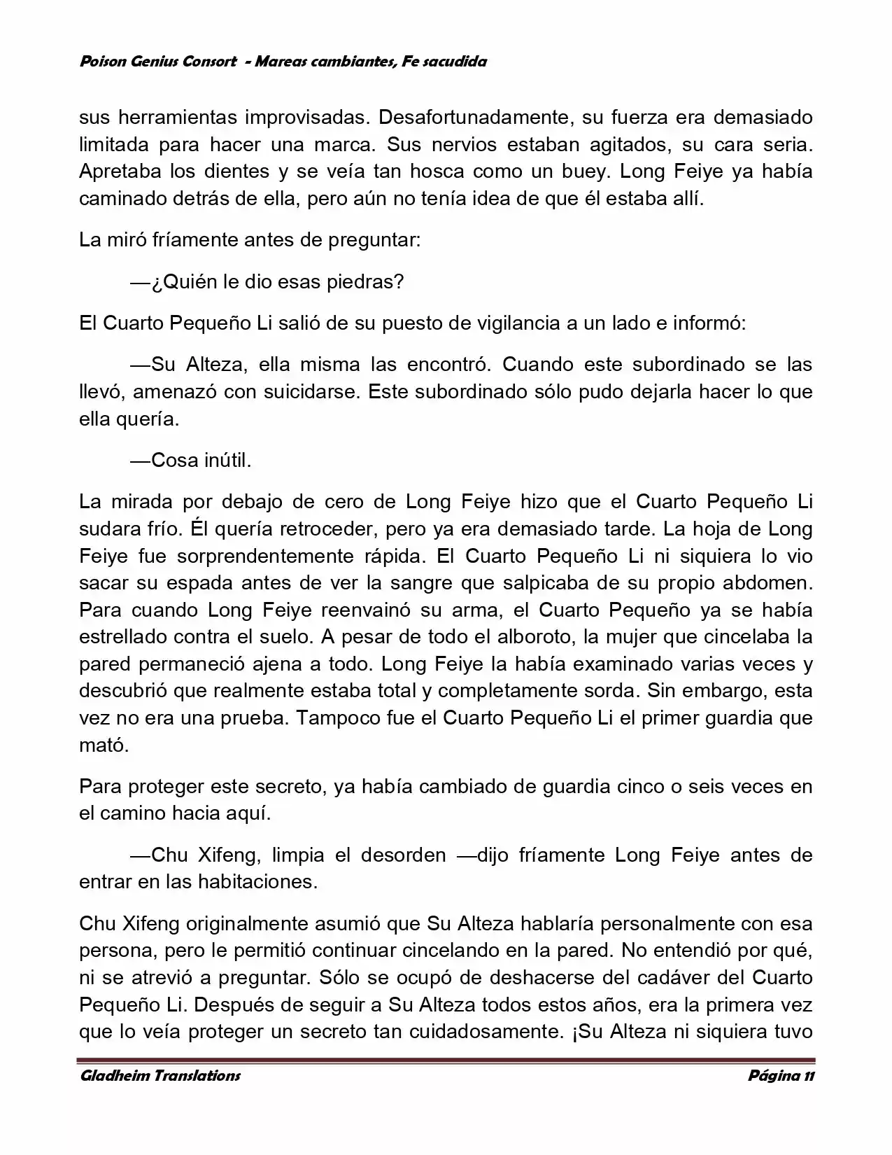Poison Genious Consort (Novela) - Capítulo 352 - Página 11 - LectorTMOo