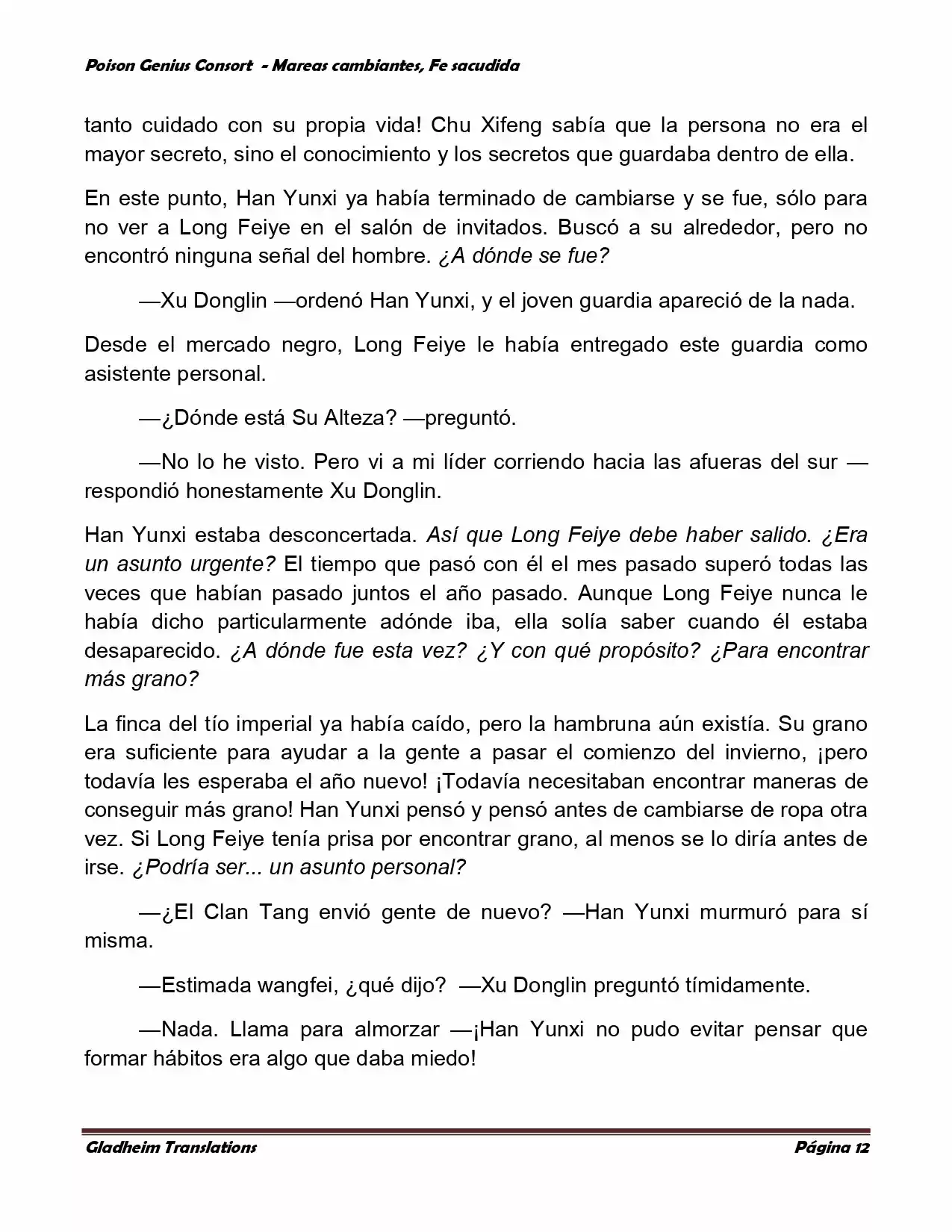 Poison Genious Consort (Novela) - Capítulo 352 - Página 12 - LectorTMOo