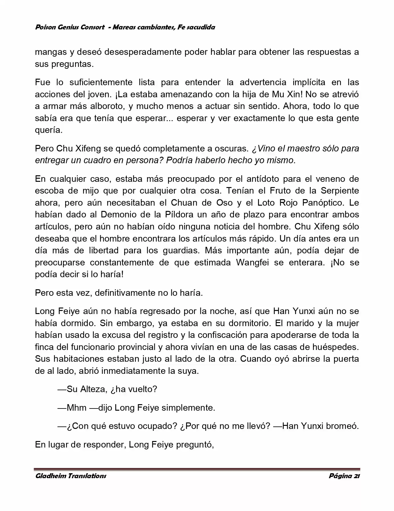 Poison Genious Consort (Novela) - Capítulo 352 - Página 21 - LectorTMOo