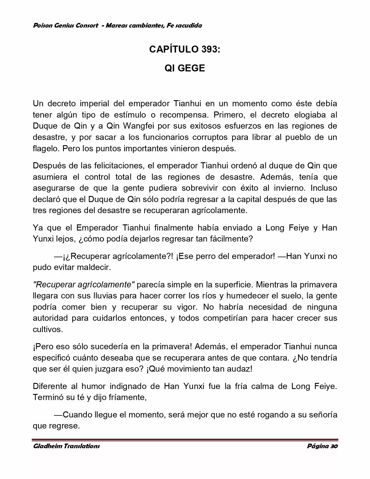 Poison Genious Consort (Novela) - Capítulo 352 - Página 30 - LectorTMOo