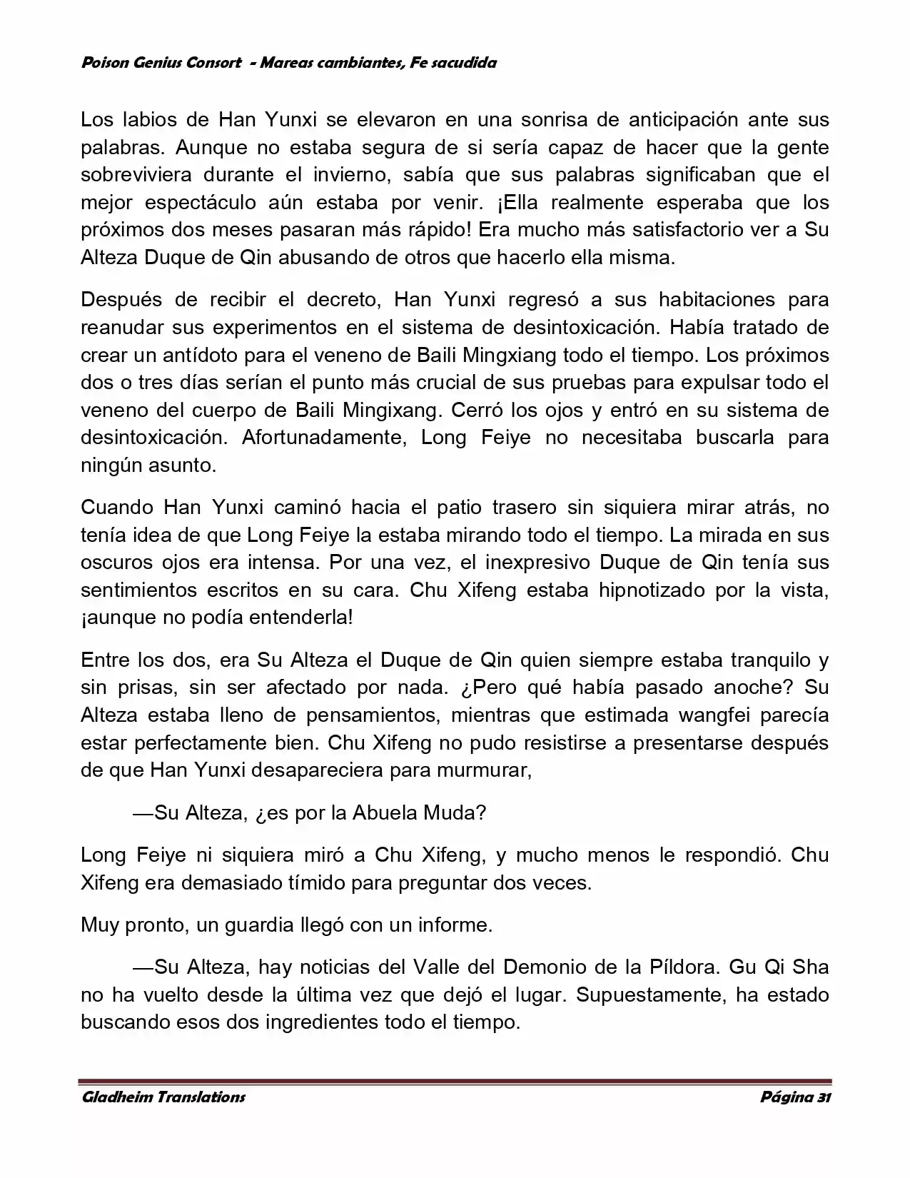 Poison Genious Consort (Novela) - Capítulo 352 - Página 31 - LectorTMOo