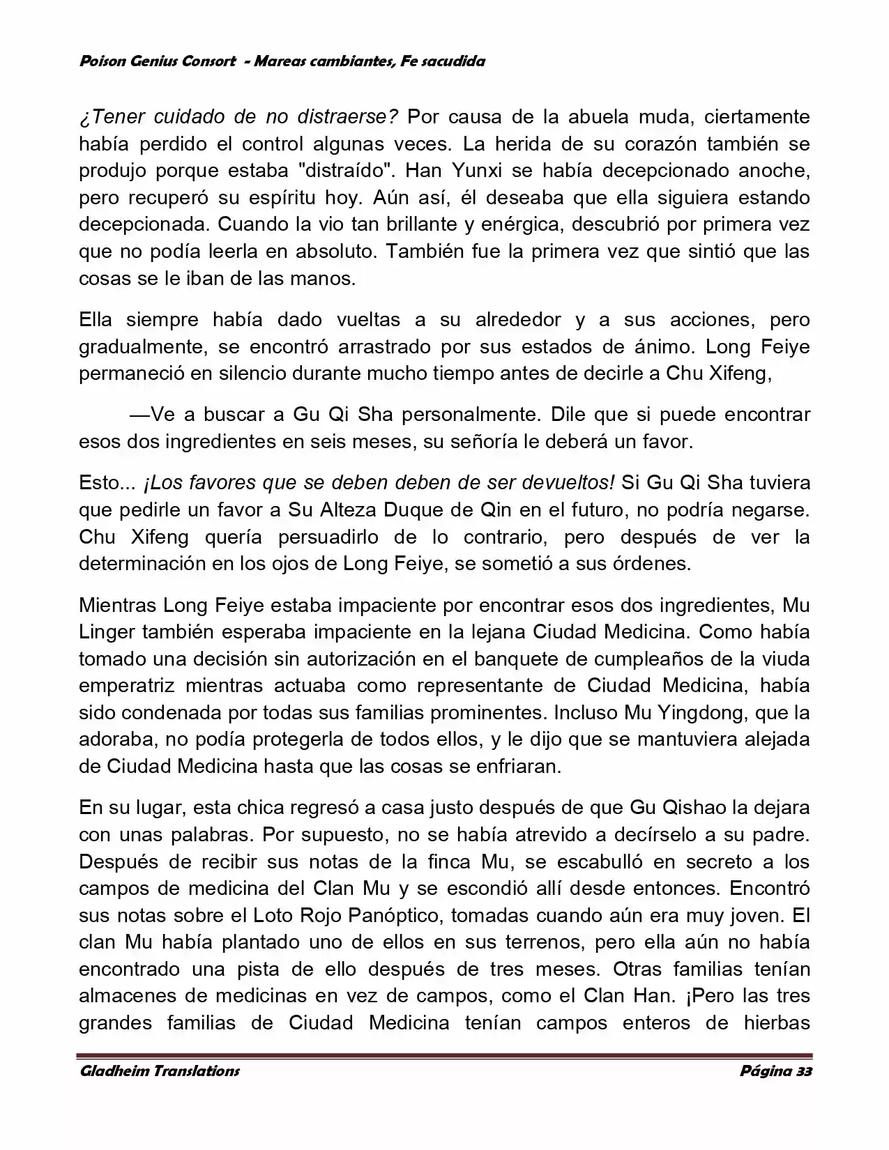 Poison Genious Consort (Novela) - Capítulo 352 - Página 33 - LectorTMOo
