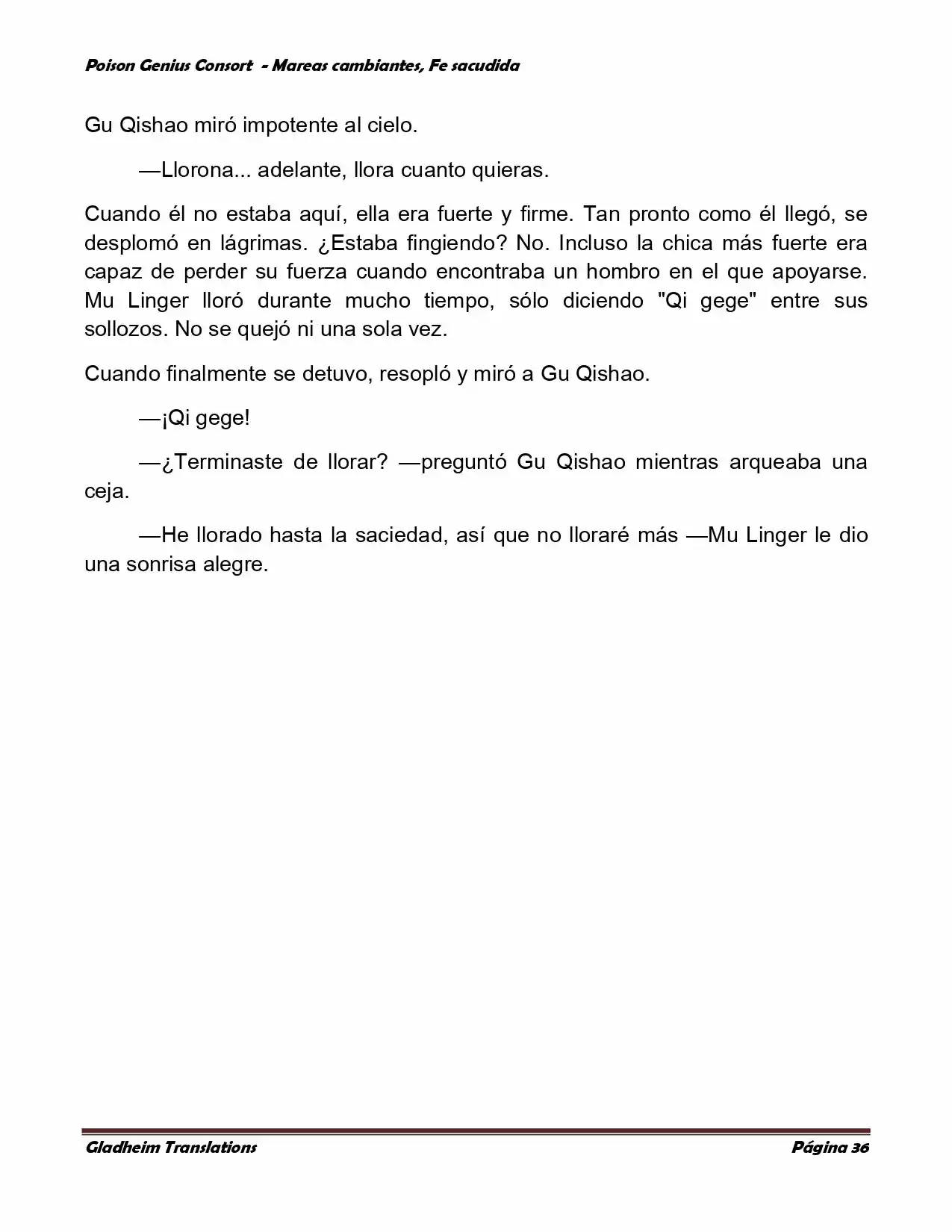 Poison Genious Consort (Novela) - Capítulo 352 - Página 36 - LectorTMOo