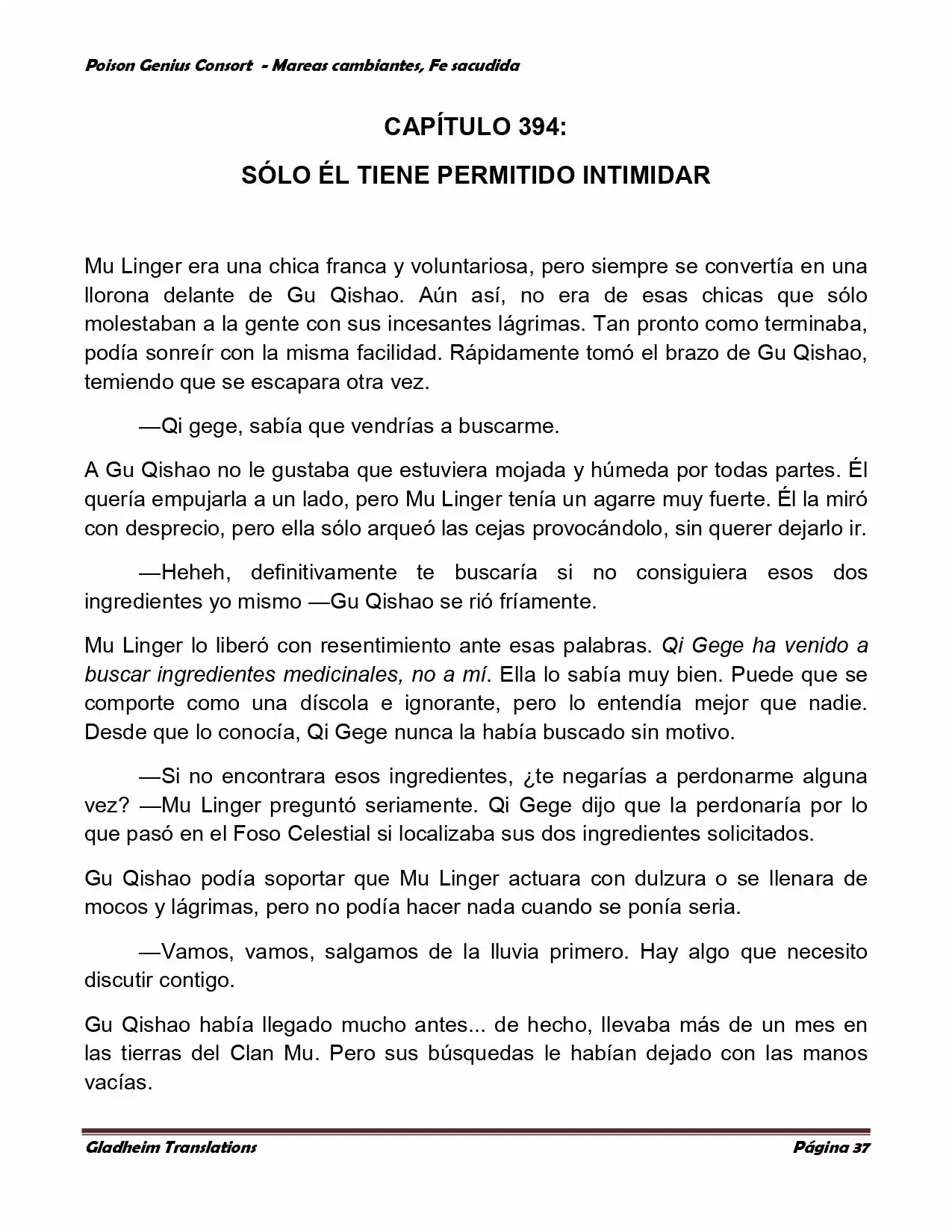 Poison Genious Consort (Novela) - Capítulo 352 - Página 37 - LectorTMOo