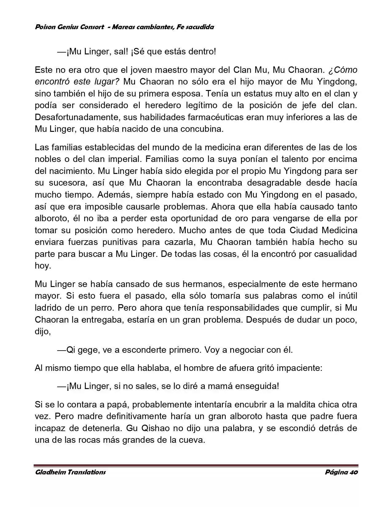 Poison Genious Consort (Novela) - Capítulo 352 - Página 40 - LectorTMOo
