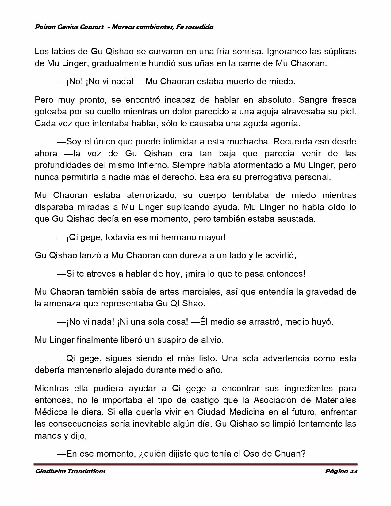 Poison Genious Consort (Novela) - Capítulo 352 - Página 43 - LectorTMOo