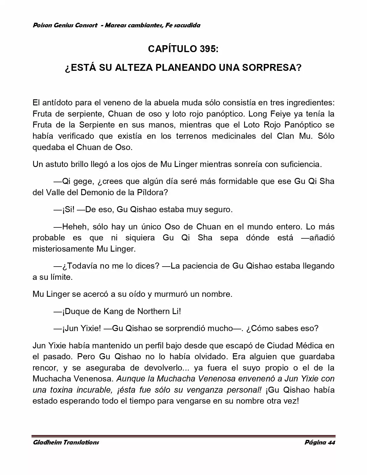 Poison Genious Consort (Novela) - Capítulo 352 - Página 44 - LectorTMOo