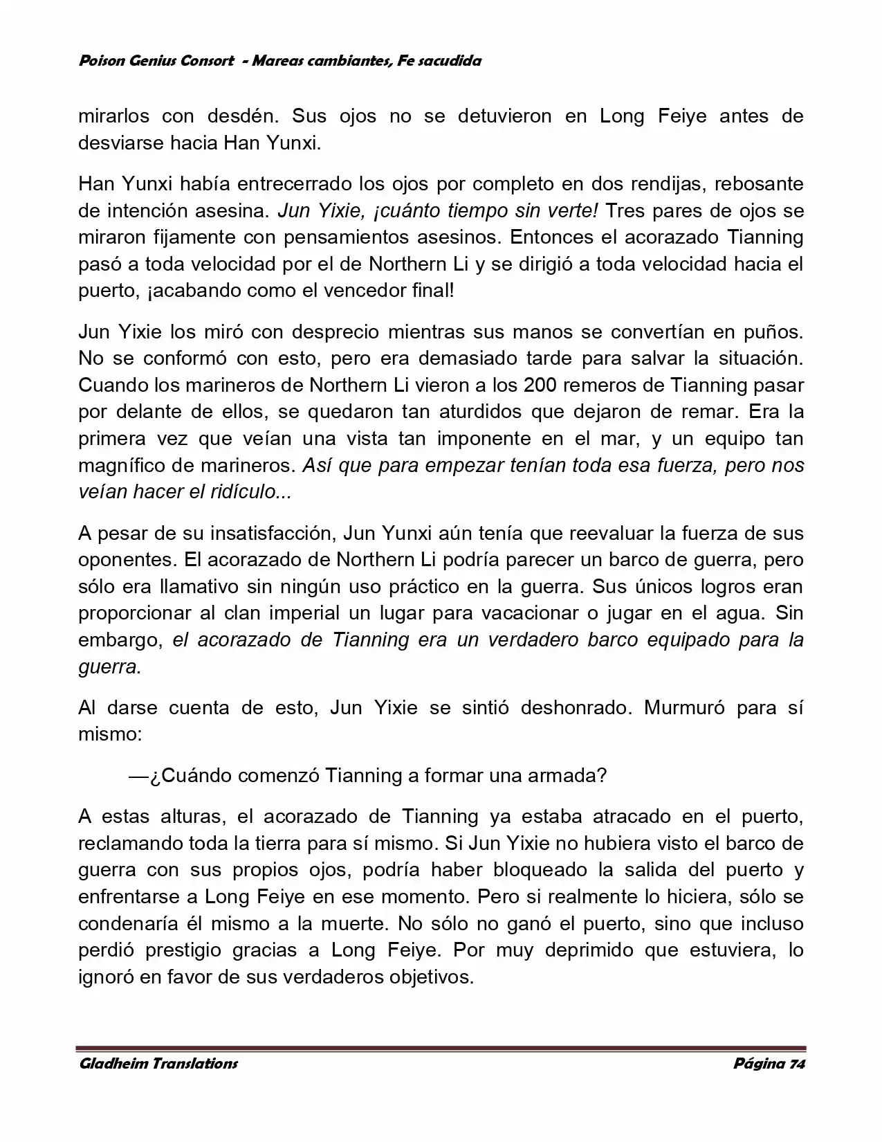 Poison Genious Consort (Novela) - Capítulo 352 - Página 74 - LectorTMOo