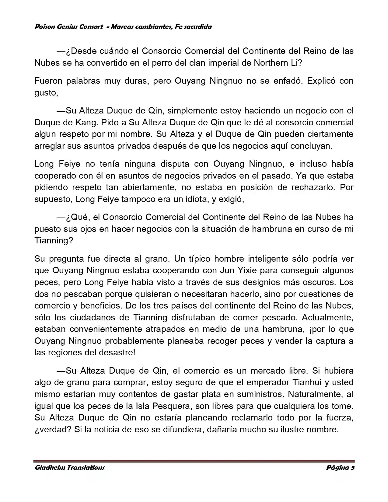 Poison Genious Consort (Novela) - Capítulo 353 - Página 5 - LectorTMOo