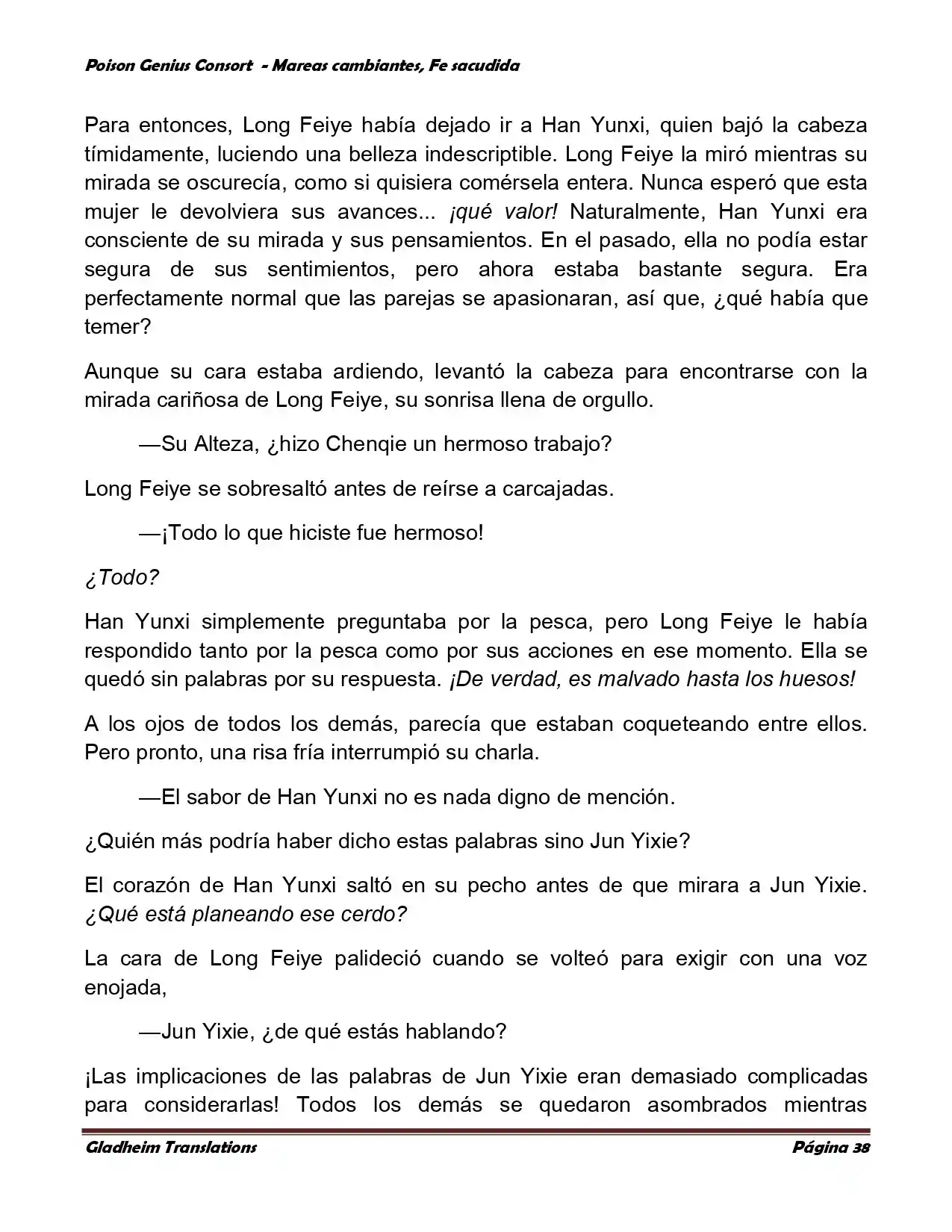 Poison Genious Consort (Novela) - Capítulo 353 - Página 38 - LectorTMOo