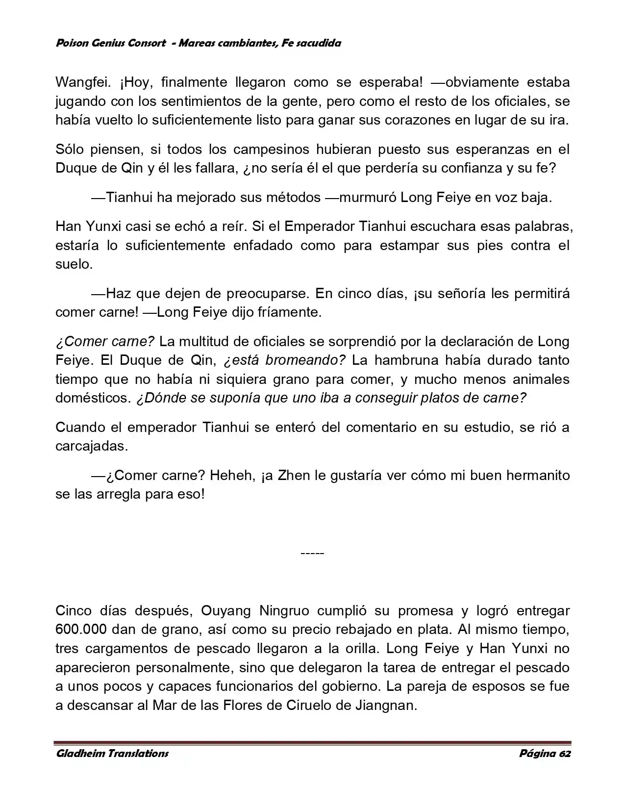 Poison Genious Consort (Novela) - Capítulo 353 - Página 62 - LectorTMOo