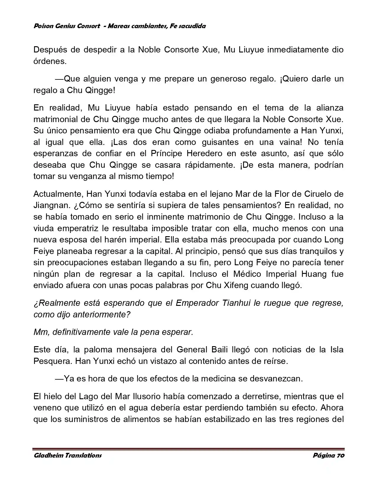 Poison Genious Consort (Novela) - Capítulo 353 - Página 70 - LectorTMOo