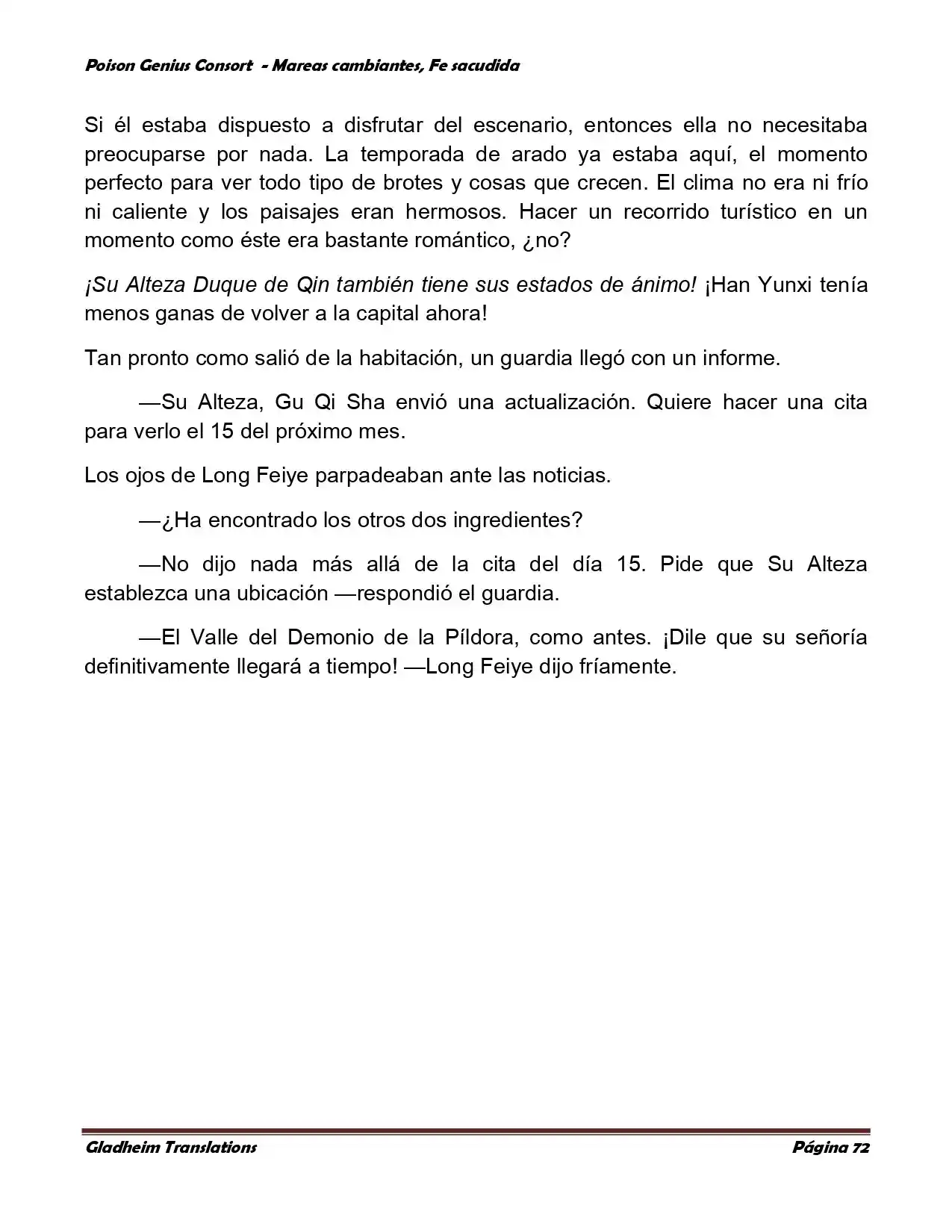 Poison Genious Consort (Novela) - Capítulo 353 - Página 72 - LectorTMOo