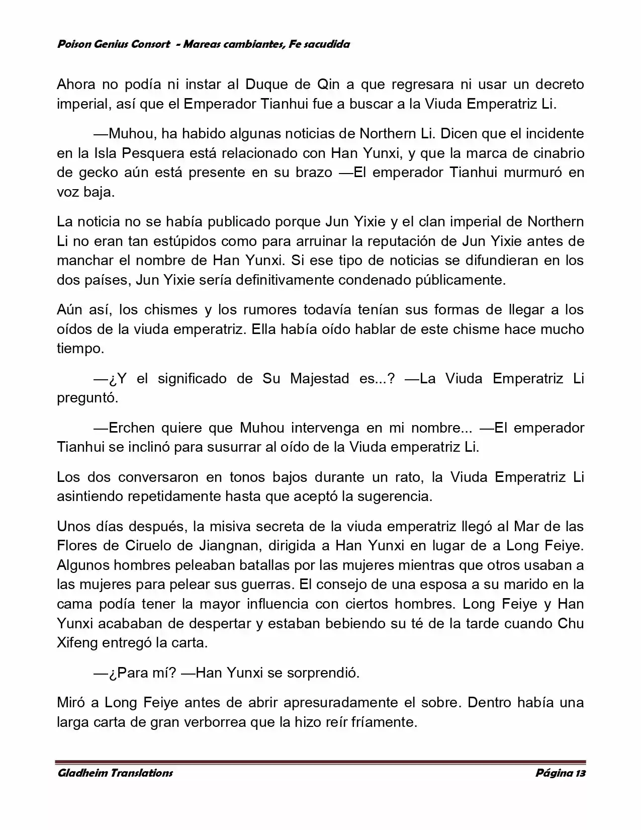 Poison Genious Consort (Novela) - Capítulo 354 - Página 12 - LectorTMOo