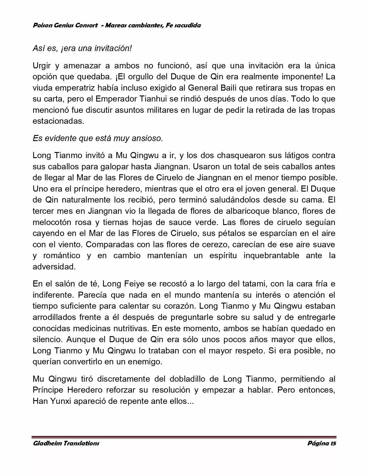 Poison Genious Consort (Novela) - Capítulo 354 - Página 14 - LectorTMOo