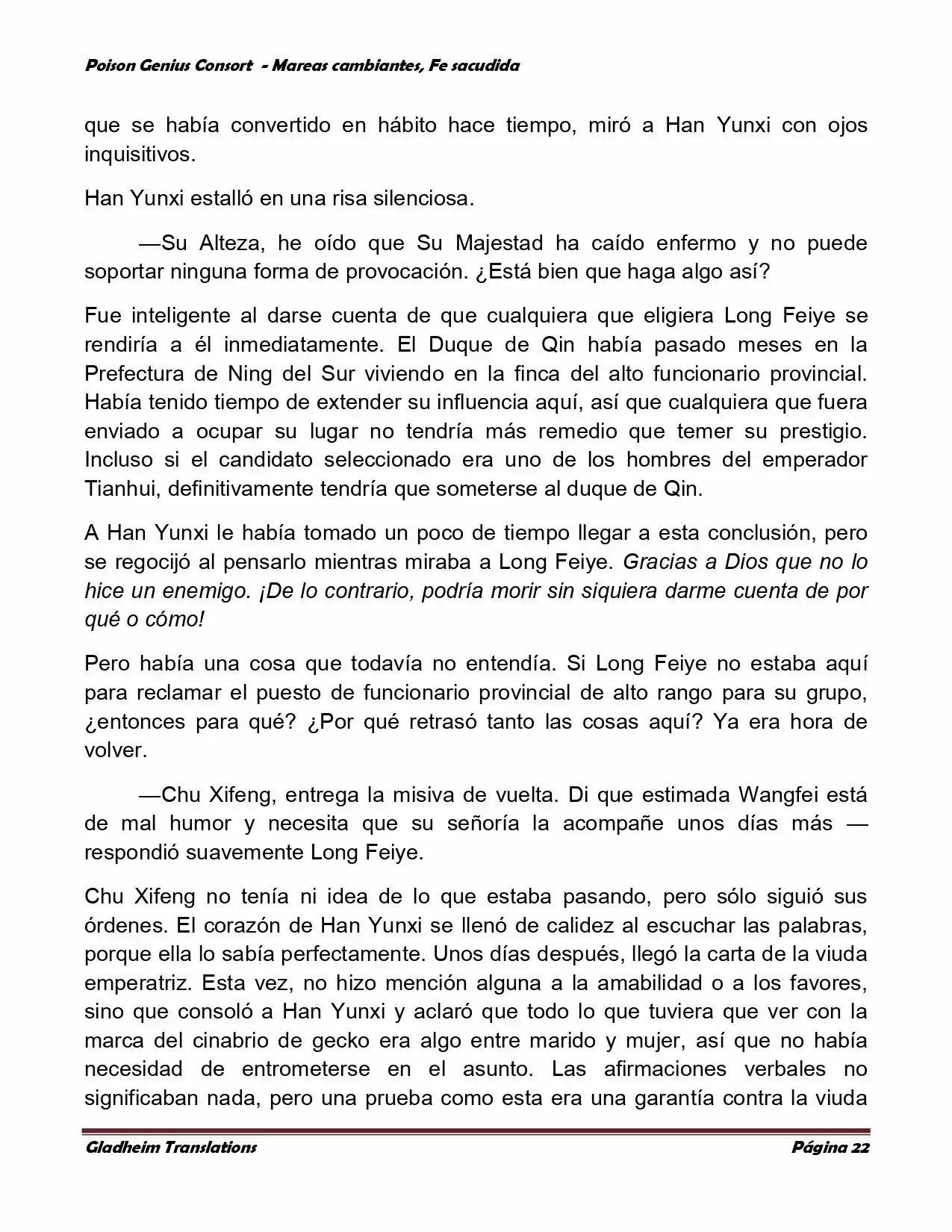 Poison Genious Consort (Novela) - Capítulo 354 - Página 21 - LectorTMOo