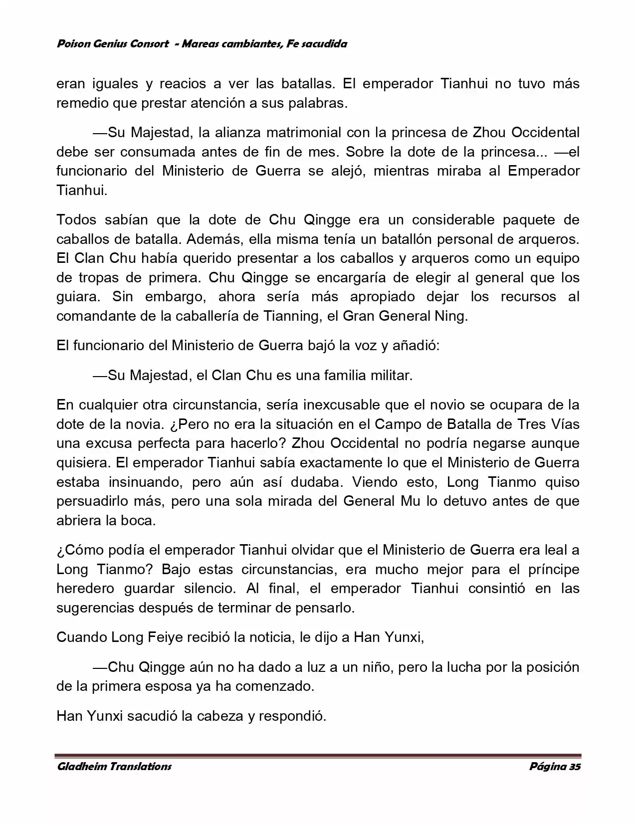 Poison Genious Consort (Novela) - Capítulo 354 - Página 33 - LectorTMOo
