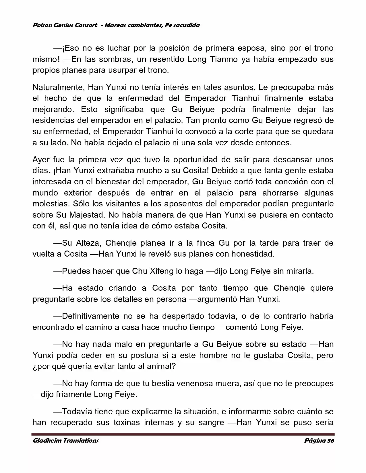 Poison Genious Consort (Novela) - Capítulo 354 - Página 34 - LectorTMOo