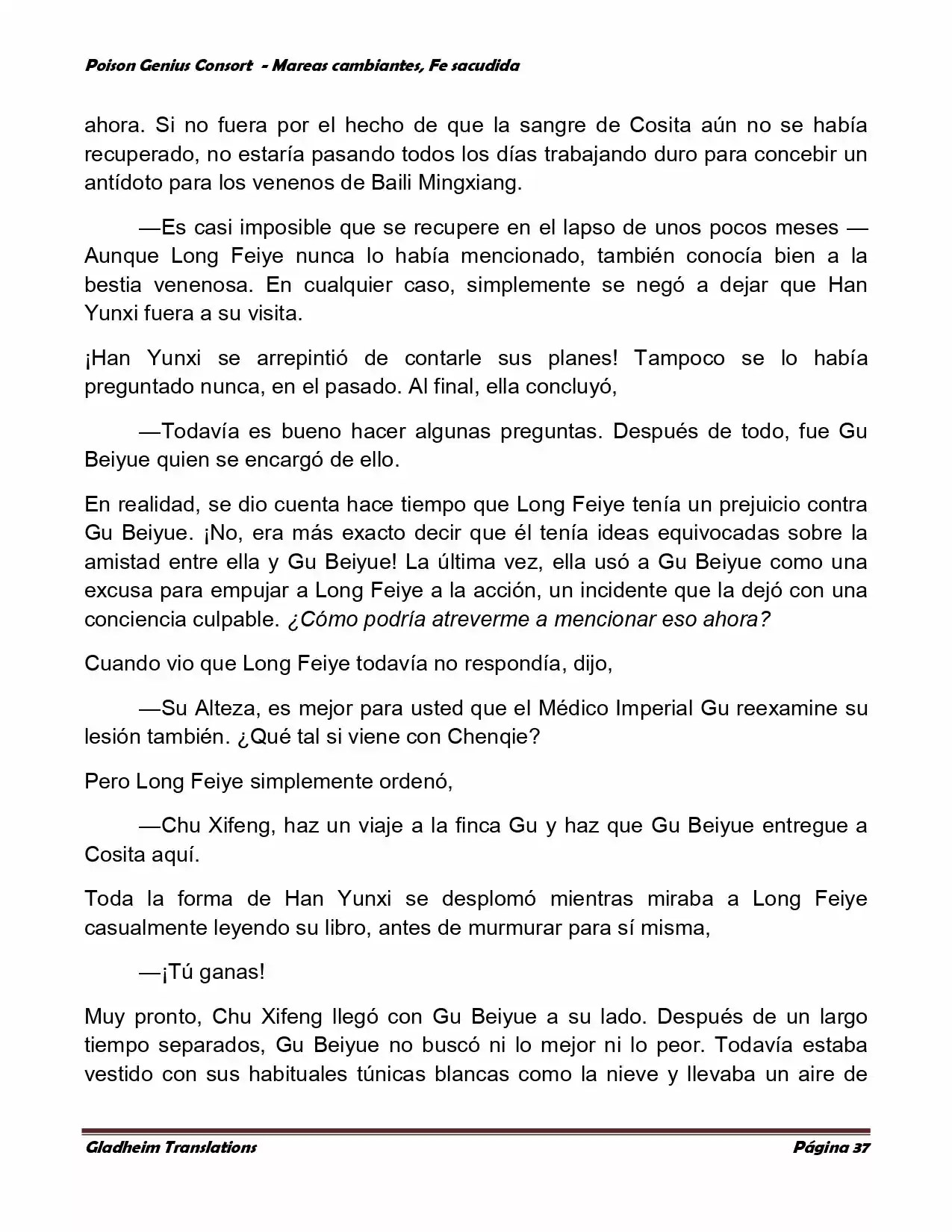 Poison Genious Consort (Novela) - Capítulo 354 - Página 35 - LectorTMOo