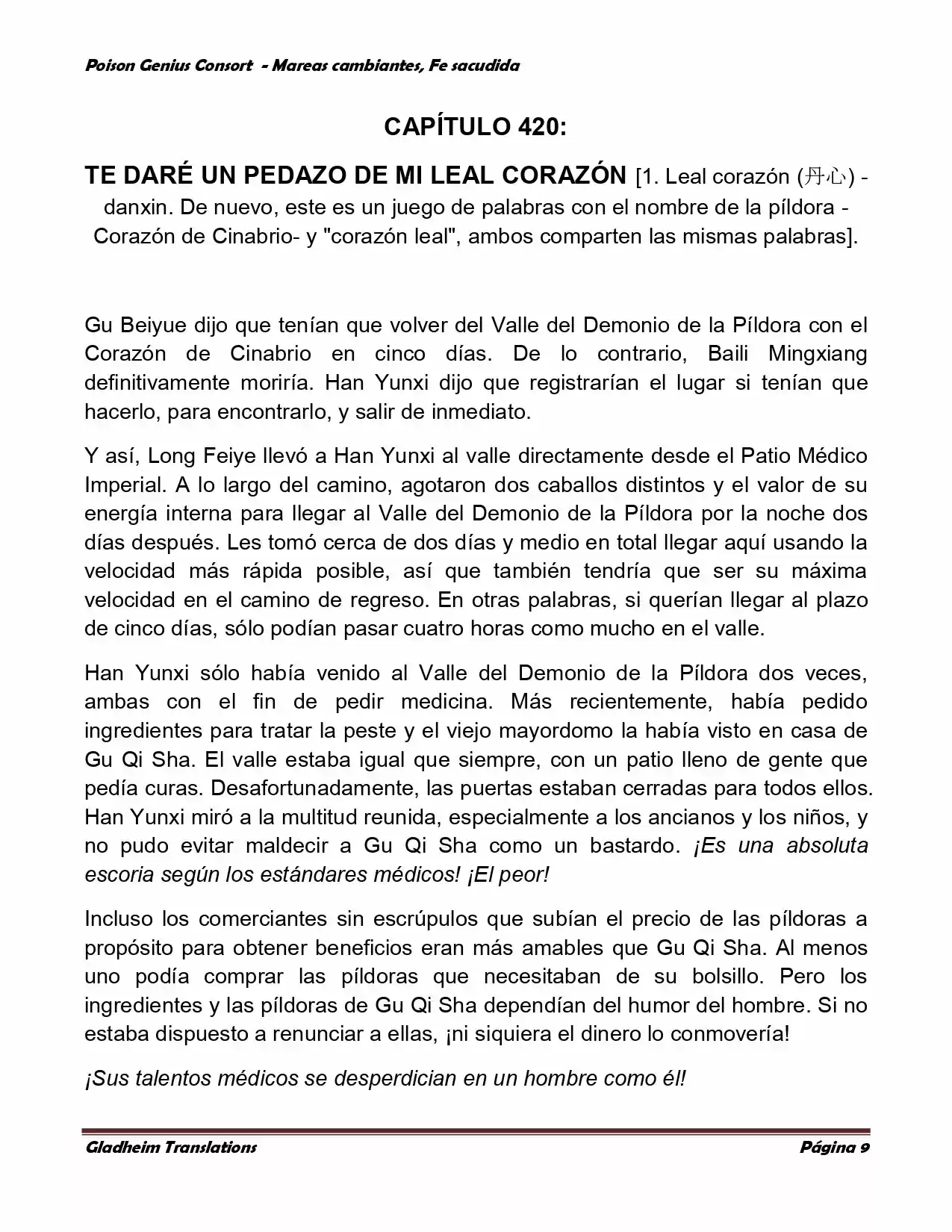 Poison Genious Consort (Novela) - Capítulo 355 - Página 9 - LectorTMOo
